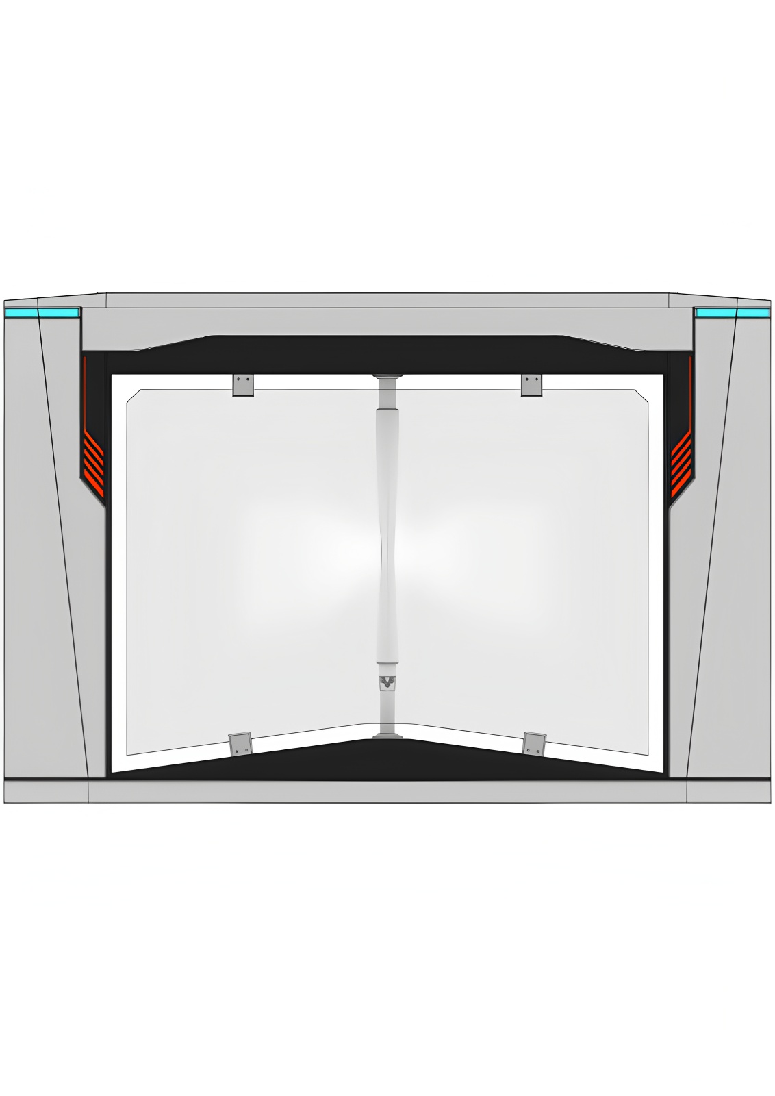 Bidirectional Passage Swing Barrier Turnstile Biometric Access Control 30-40 Persons/Min