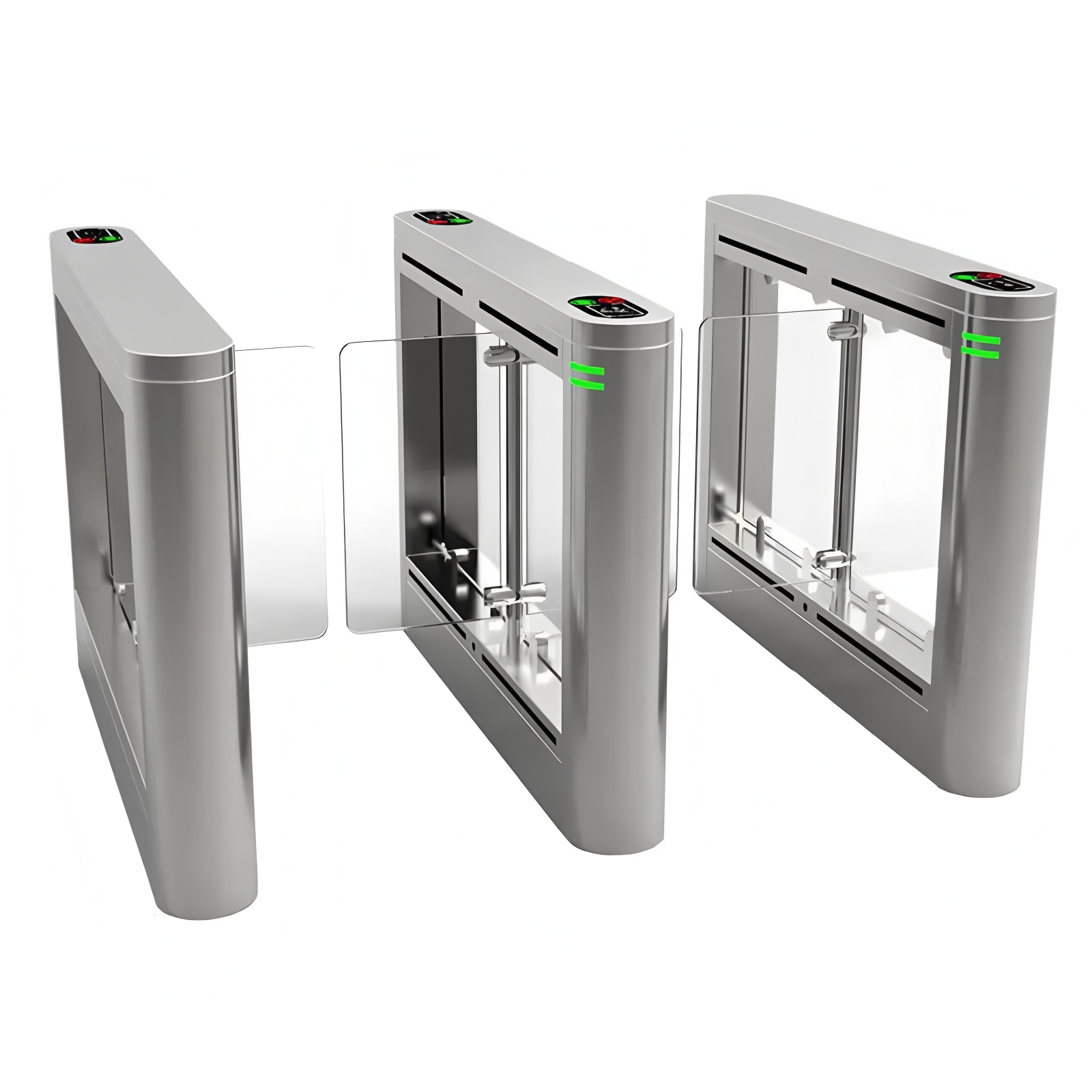 RS485 TCP Face Recognition Swing Barrier Turnstile AC 220V