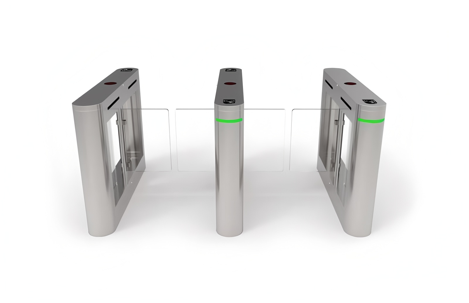 Infrared Anti Pinch Office Building Turnstiles Pedestrian Swing Gates OEM ODM