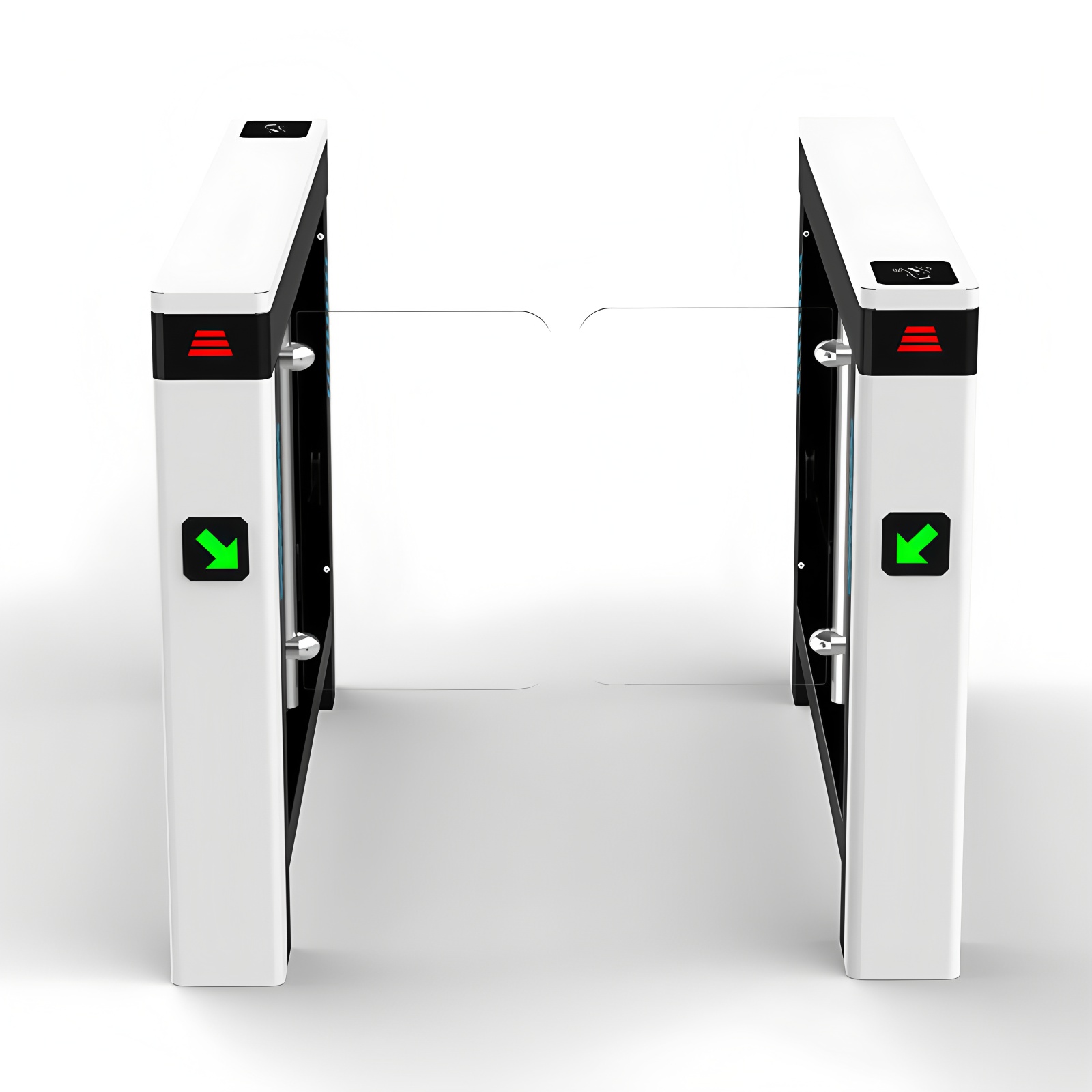 Automatic Rs485 Swing Turnstile Gate Indoor Office Security High Speed For Access Control