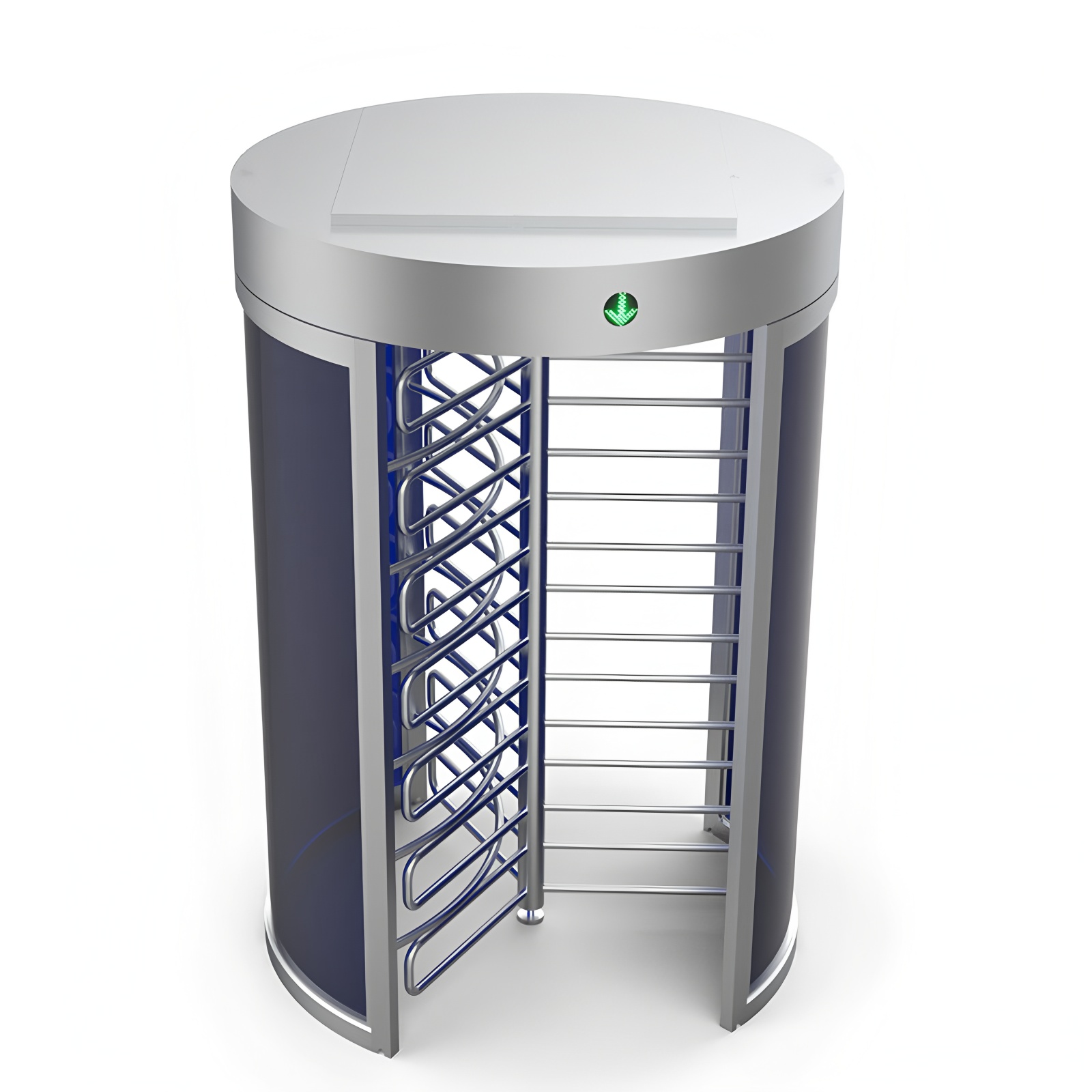 Rfid Card Reader Full Height Turnstile Double Lane For Security Airports