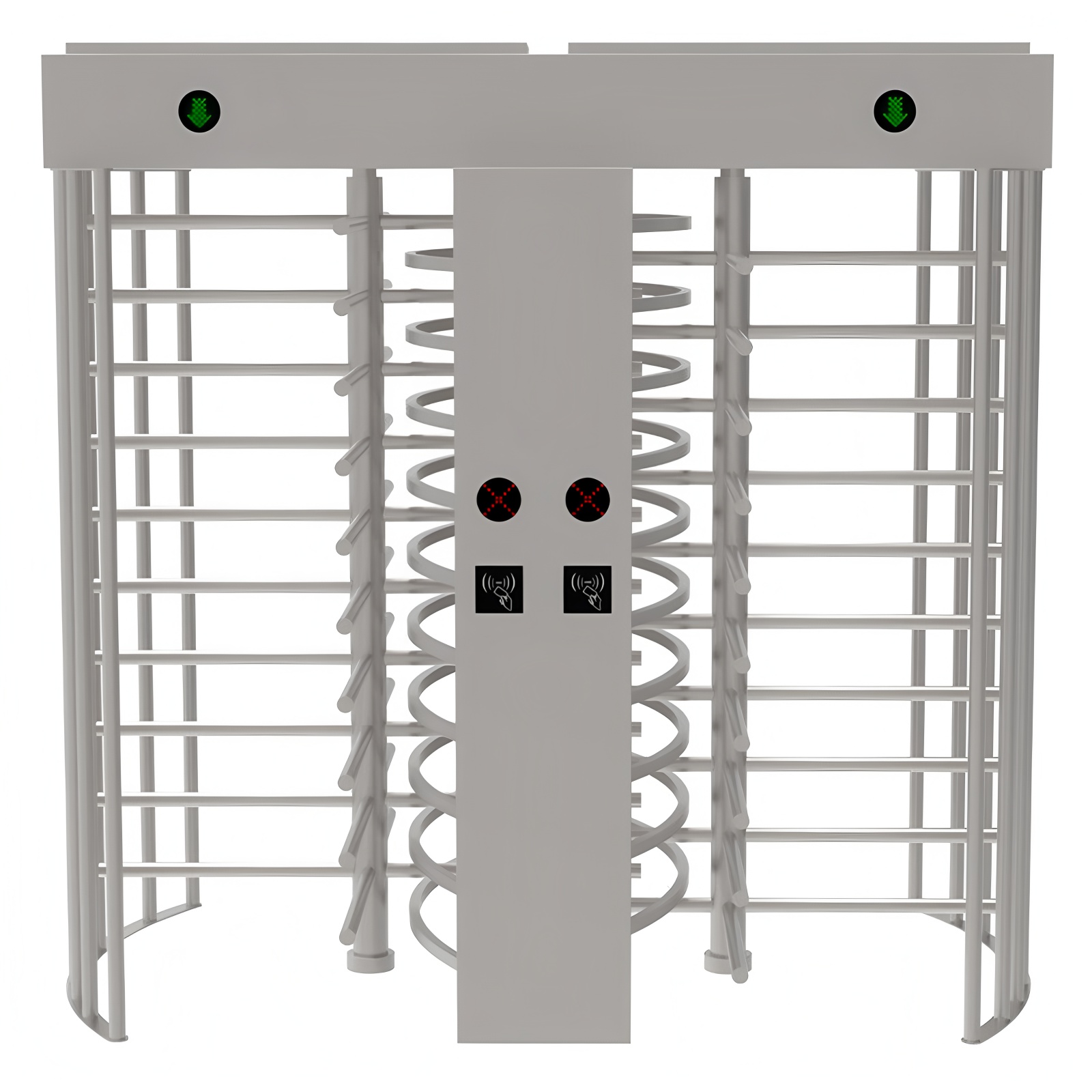304 Stainless Steel Construction Site Full Height Turnstiles 40 Persons/Min