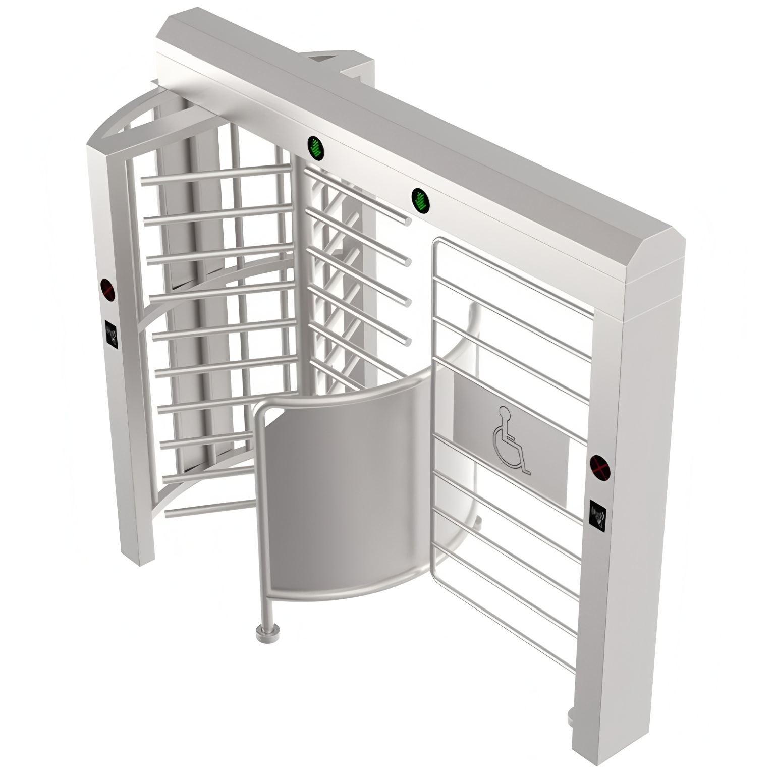 RS485 RS232 Access Control Turnstile Full Height Door Gate 0.2s
