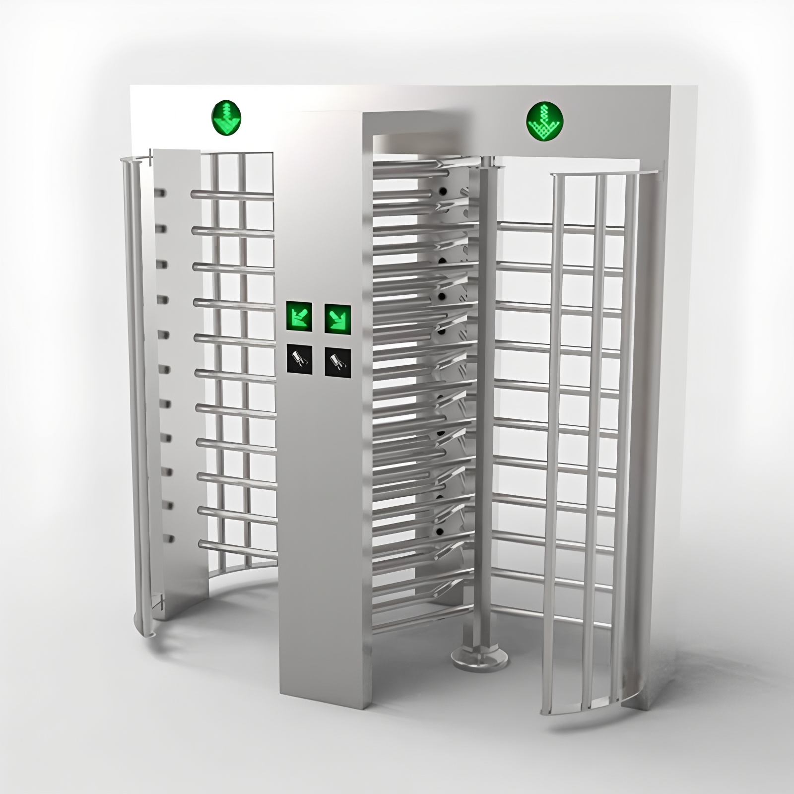 RS485 Employee Entrance Full Height Turnstile DC12V