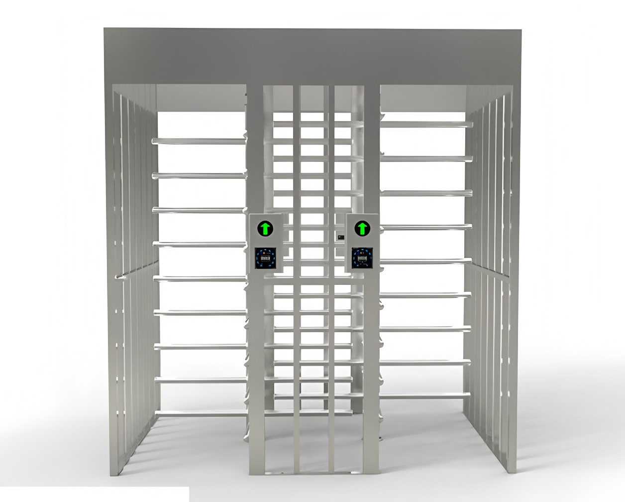 304 Stainless Steel Full Height Door Gate Anti Tailgating Access Turnstiles