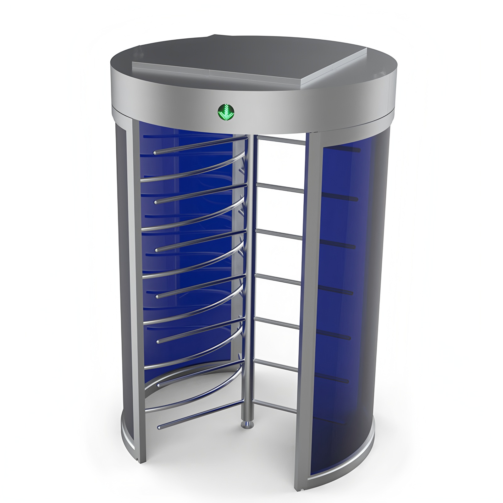 Rfid Card Reader Full Height Turnstile Double Lane For Security Airports