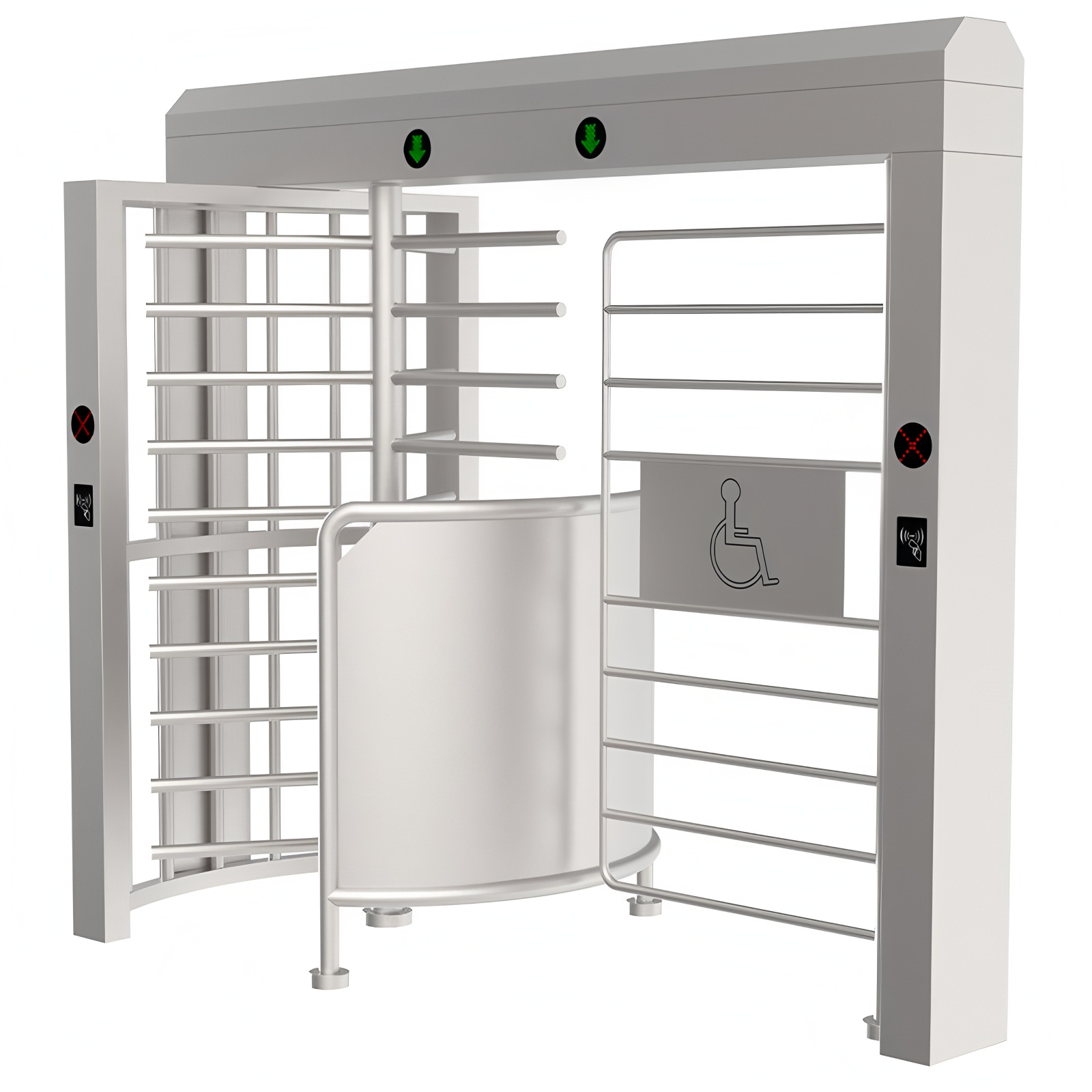 Outdoor Anti-Rust 304/316 Stainless Steel Tourniquet Access Control Full Height Handicap Turnstile Gate