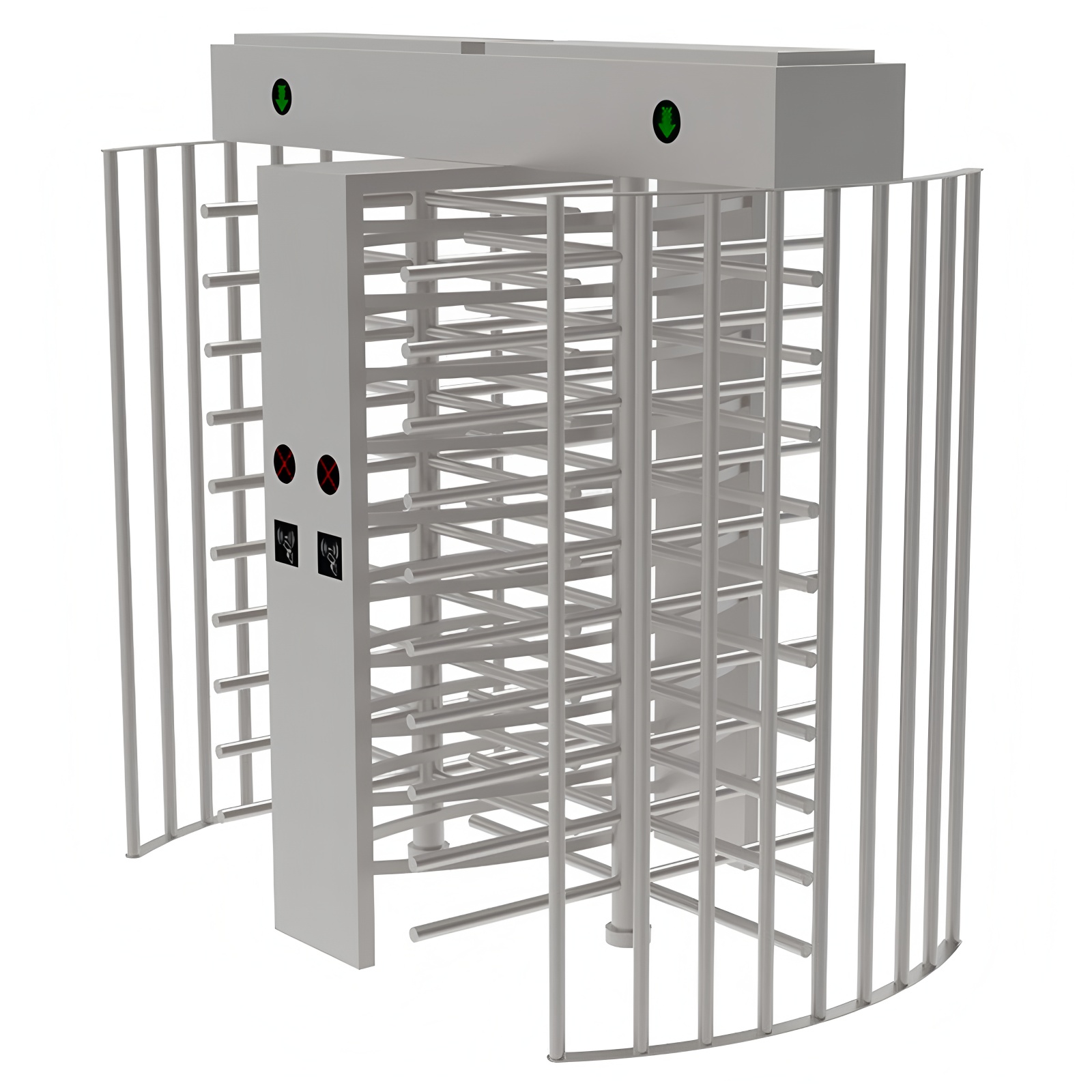 304 Stainless Steel Construction Site Full Height Turnstiles 40 Persons/Min