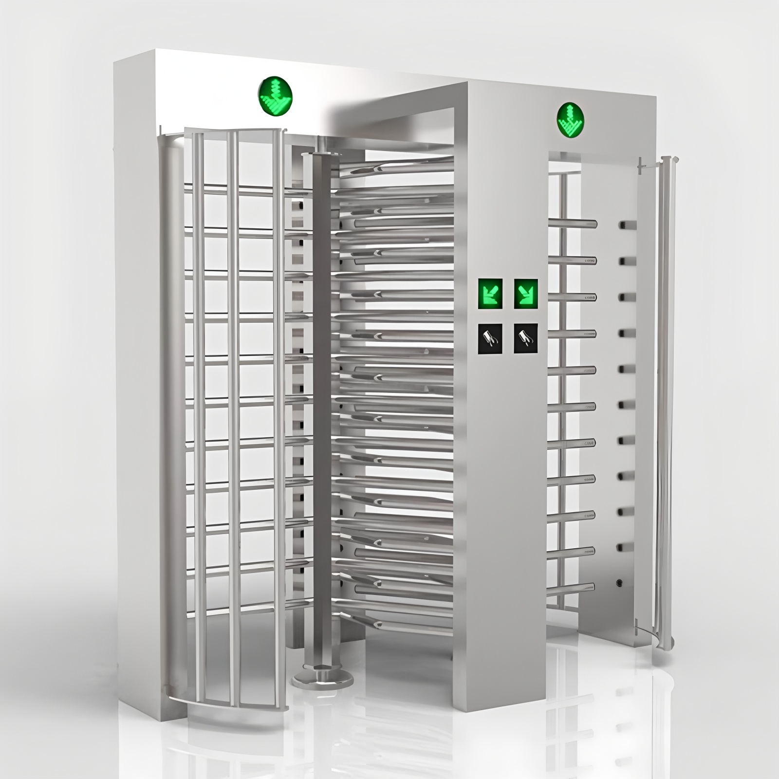 RS485 Employee Entrance Full Height Turnstile DC12V
