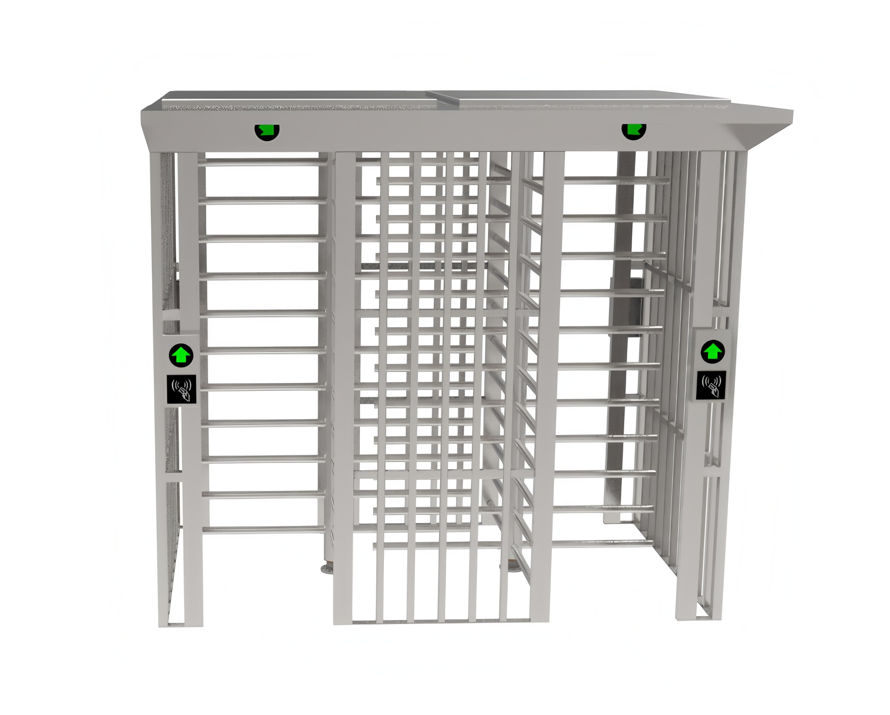 Intelligent Auto Arc Full Height Turnstile Waterproof Access Control With Double Lane