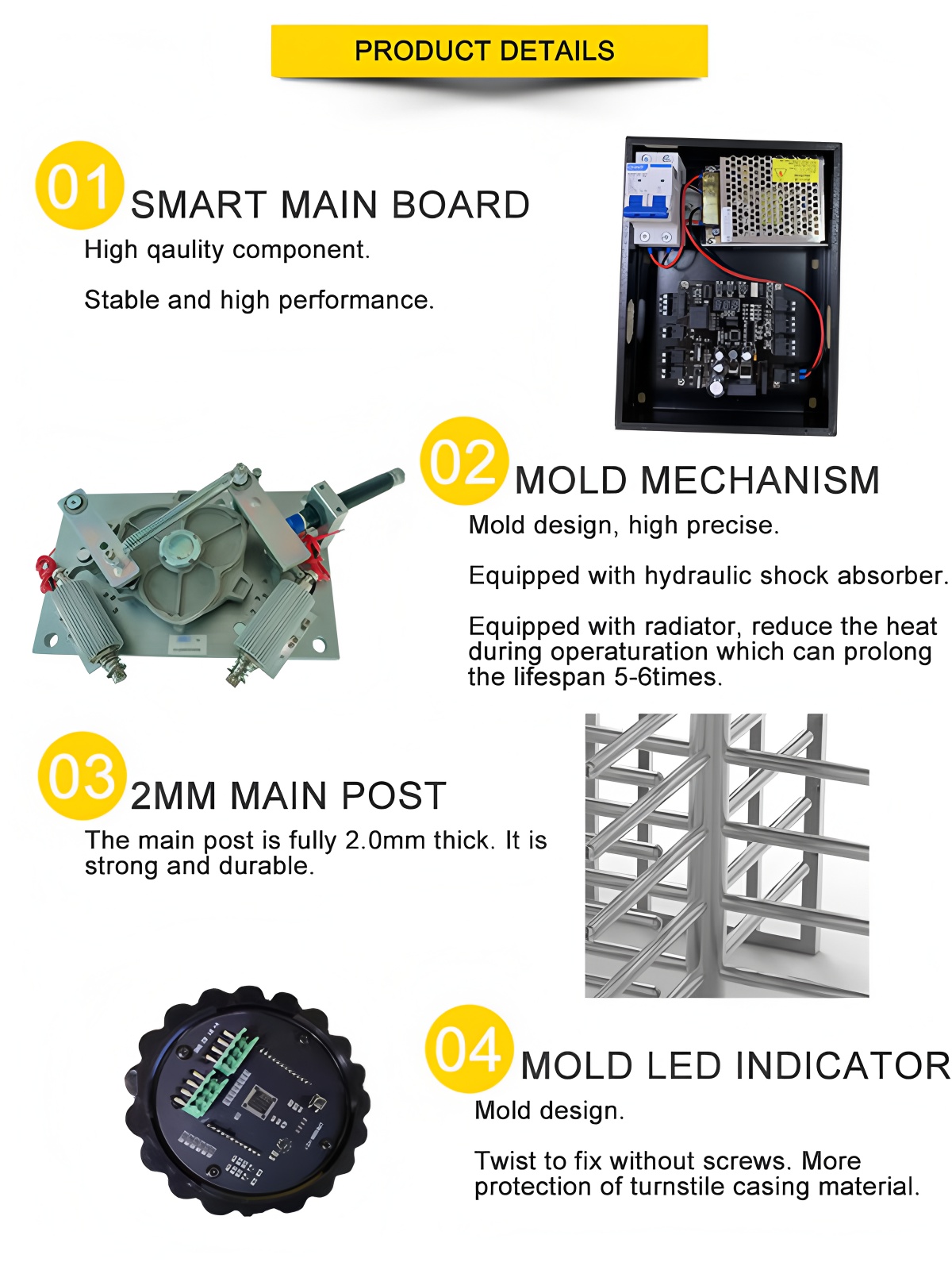 304 Stainless Steel Biometric Automatic Security Gates Full Body Turnstile