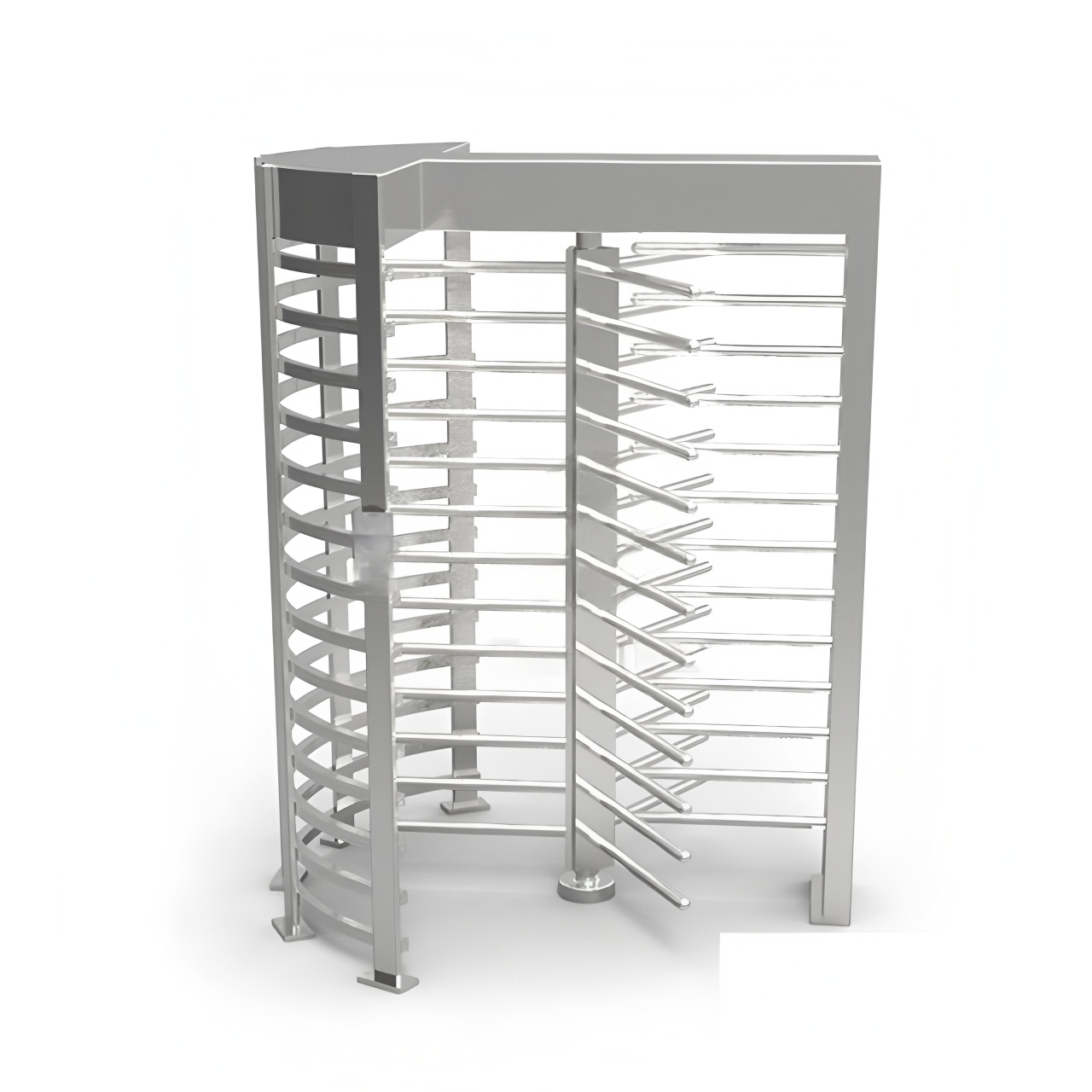 SUS304 Full Height Security Turnstile Rotating Security Gates Bidirectional