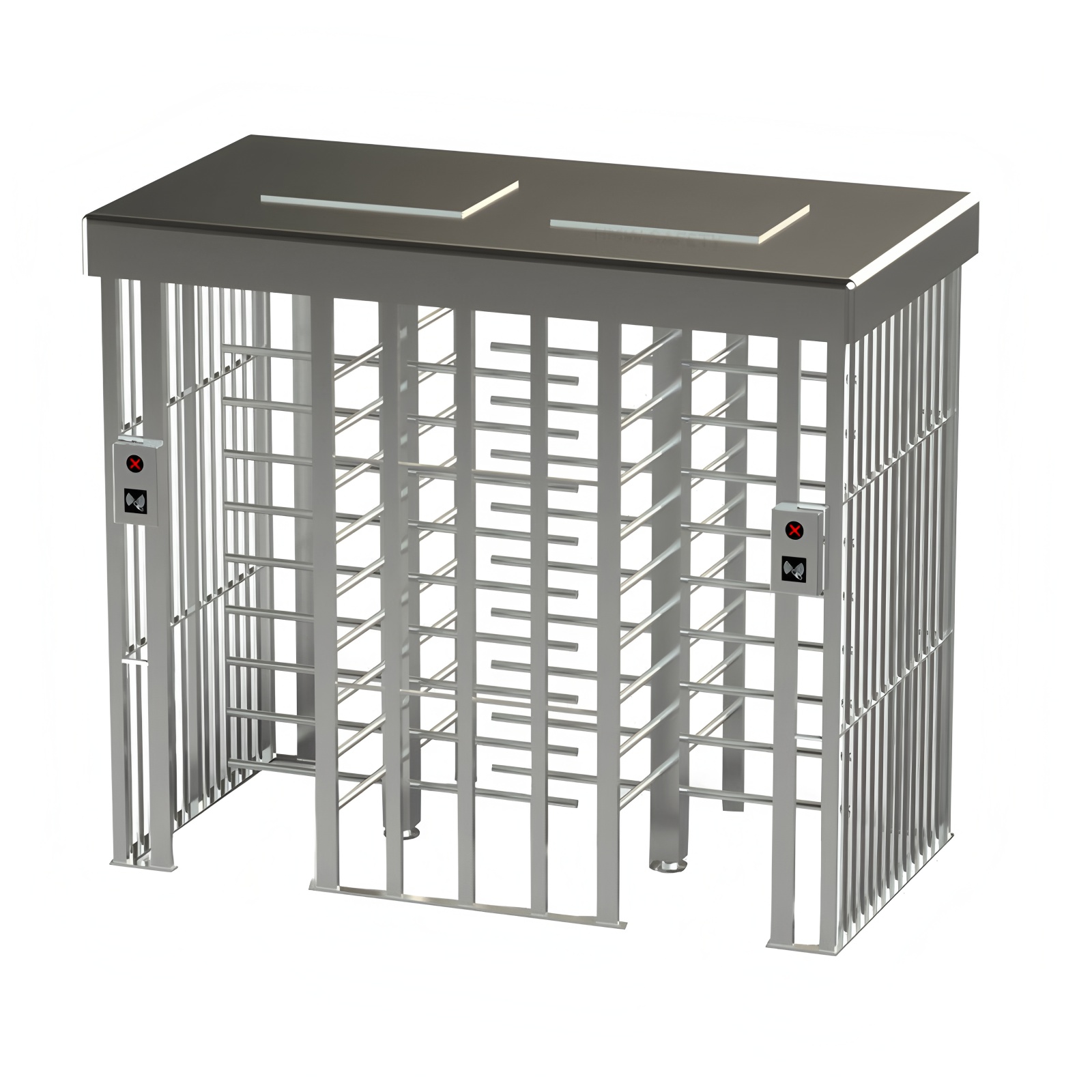 304 Stainless Steel Full Height Door Gate Anti Tailgating Access Turnstiles