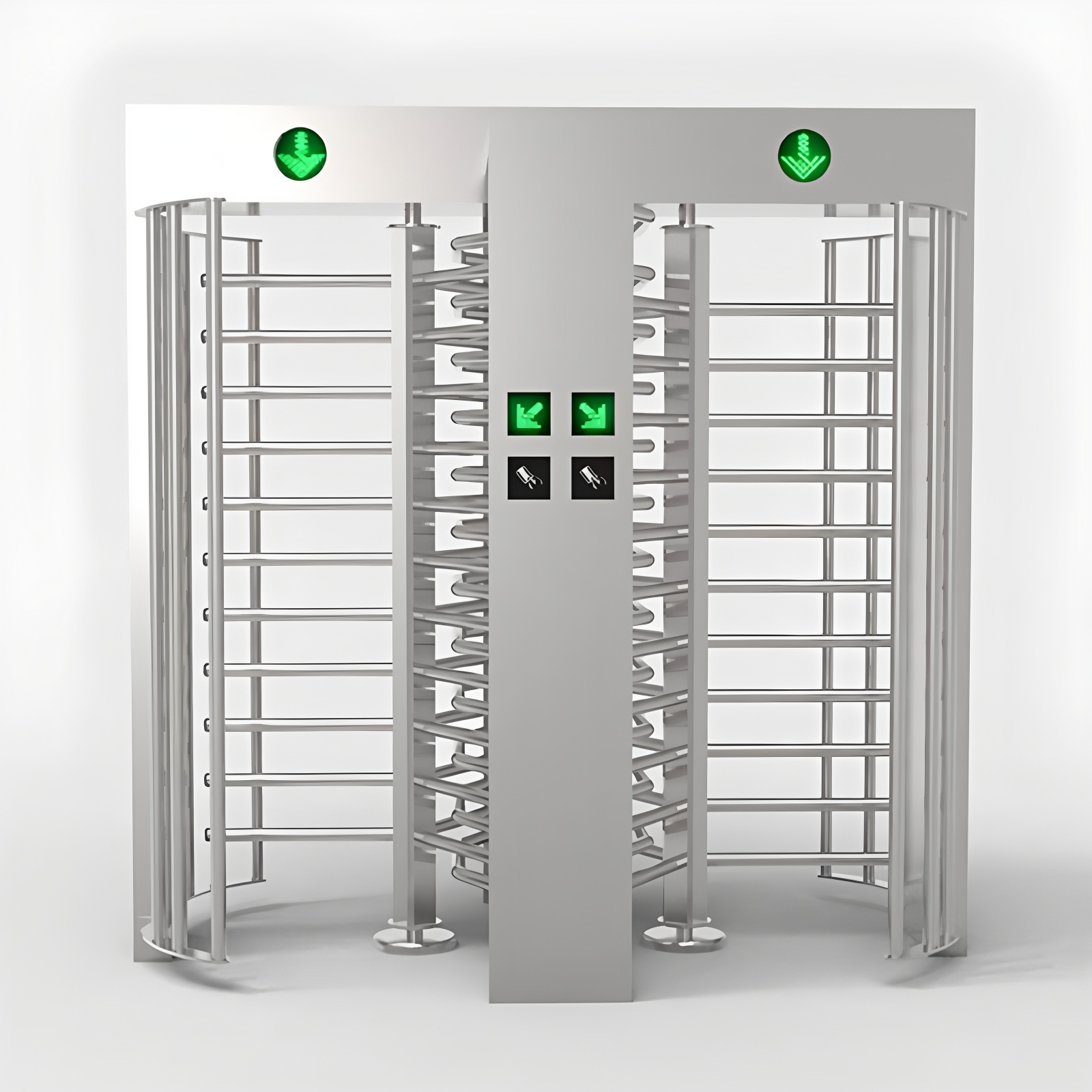RS485 Employee Entrance Full Height Turnstile DC12V