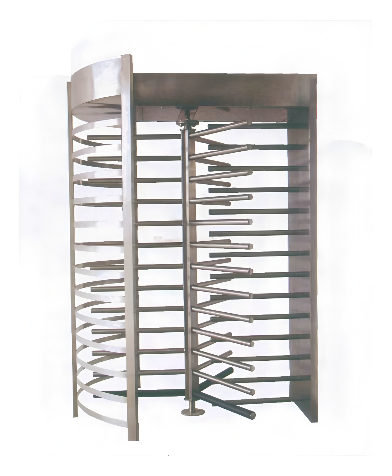 SUS 304 Silver Full Height Security Gate Turnstile Barrier Gate