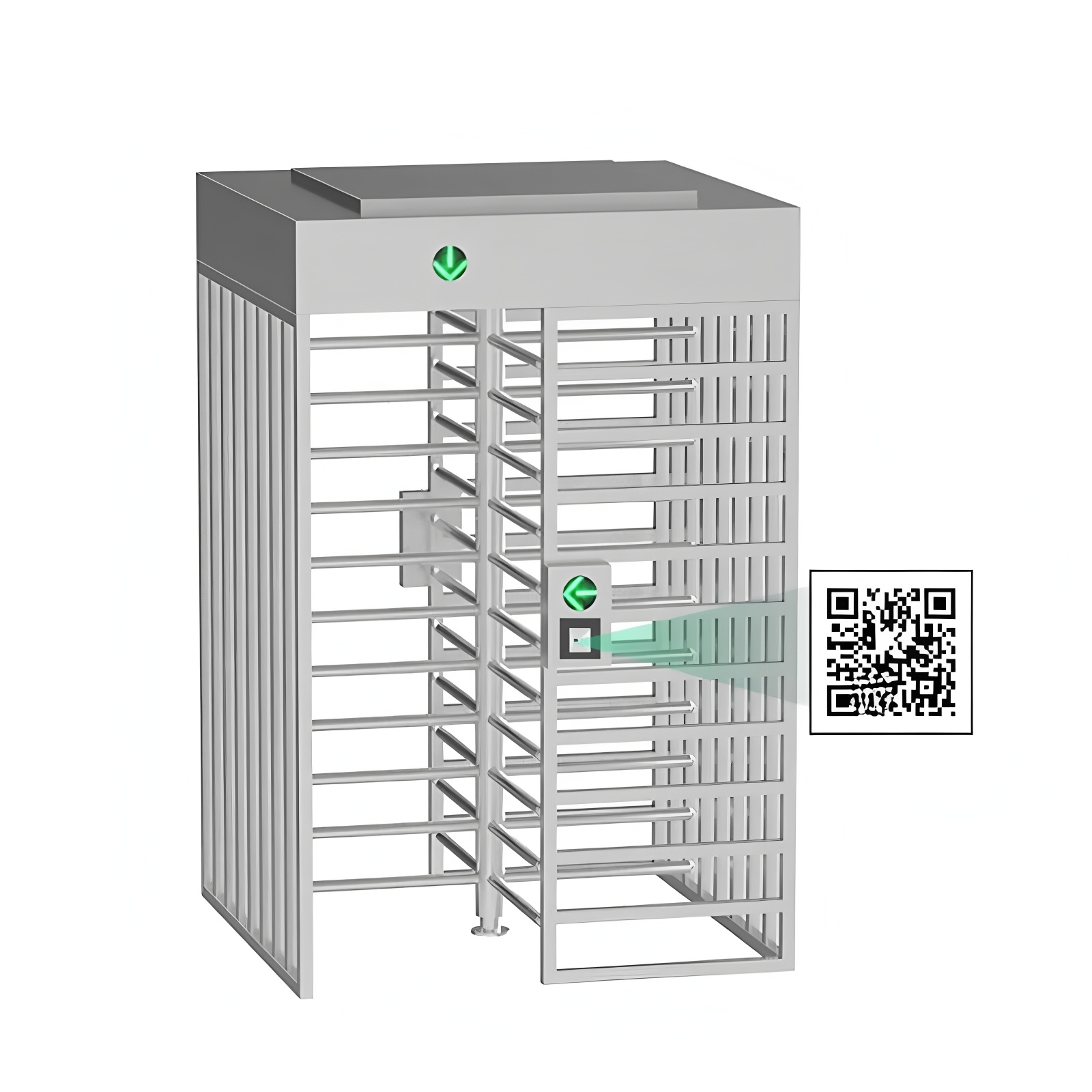 One Way Entry Bi-direction Step Up Security Full Height Turnstiles for Ultimate Access Control