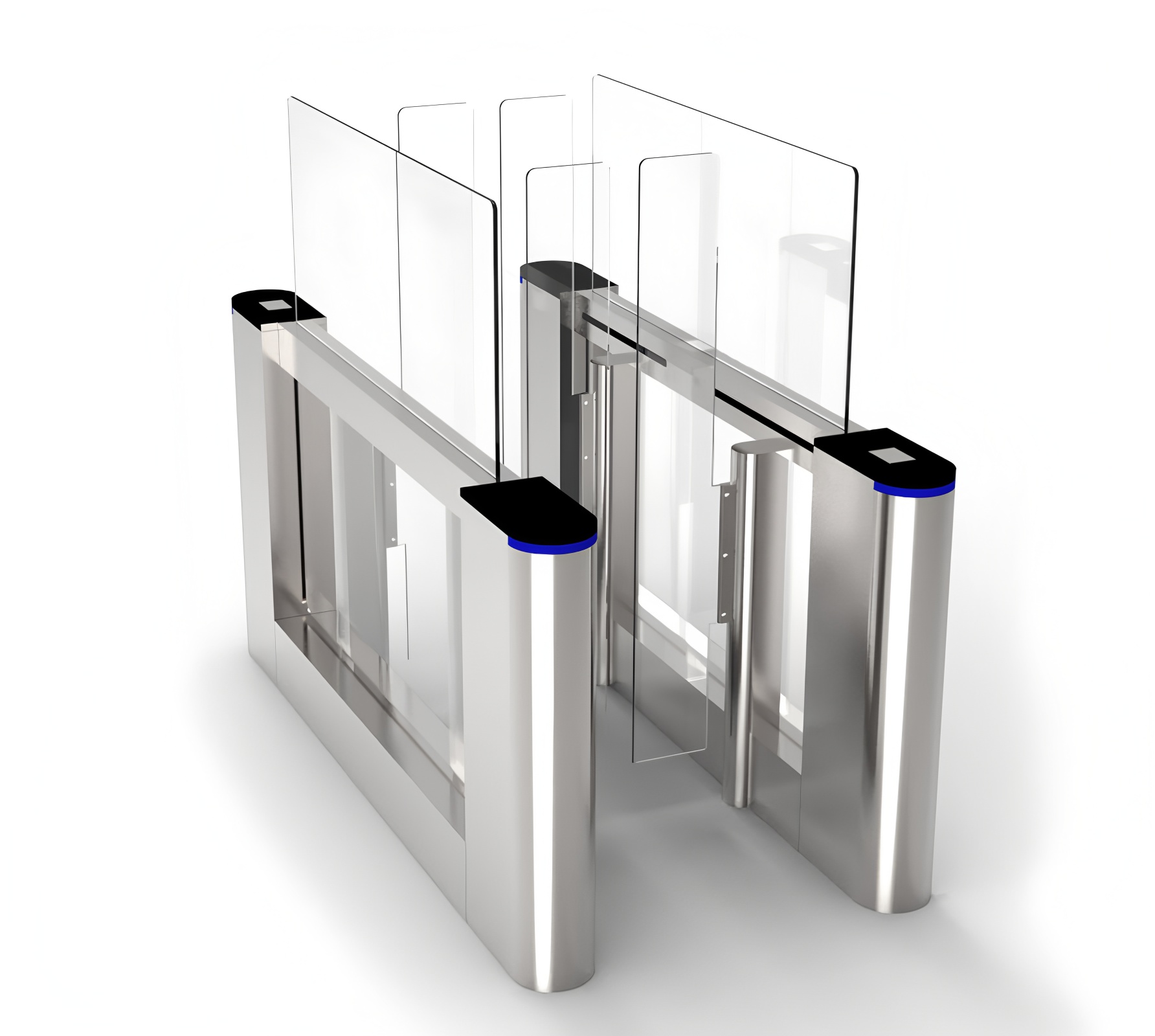 Automatic AB Door Anti-Tailgating Speedlane Turnstile Gate For Apartment Entrance Access Control System