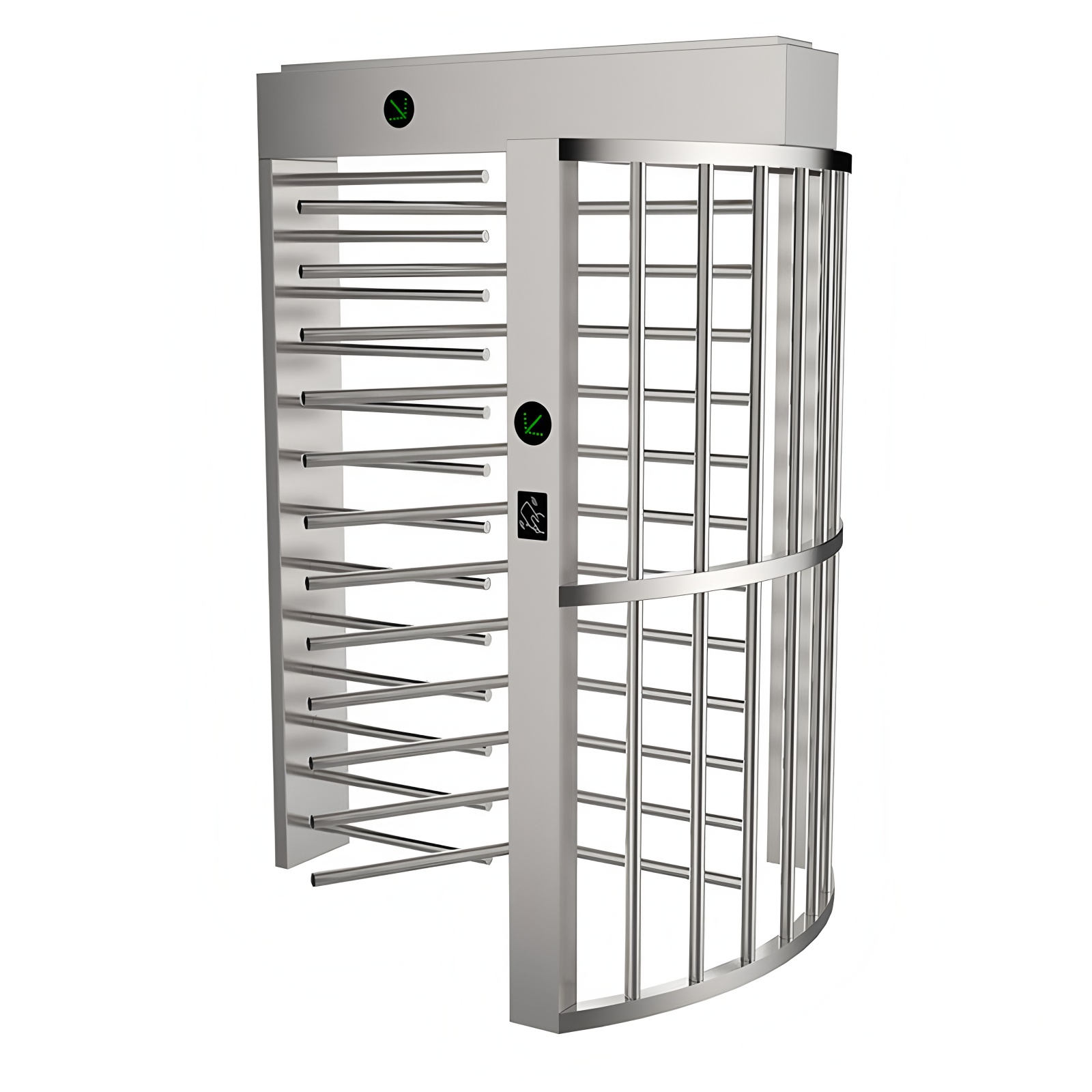 304 Stainless Steel Biometric Automatic Security Gates Full Body Turnstile
