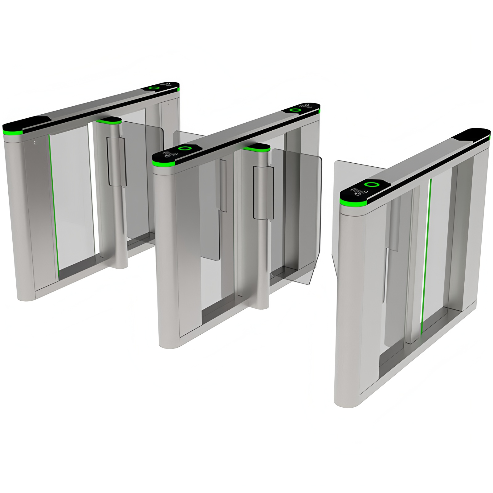Secure Entry/Exit Speed Lane Turnstile Bi-directional Passage Queue Management Fast Access Control