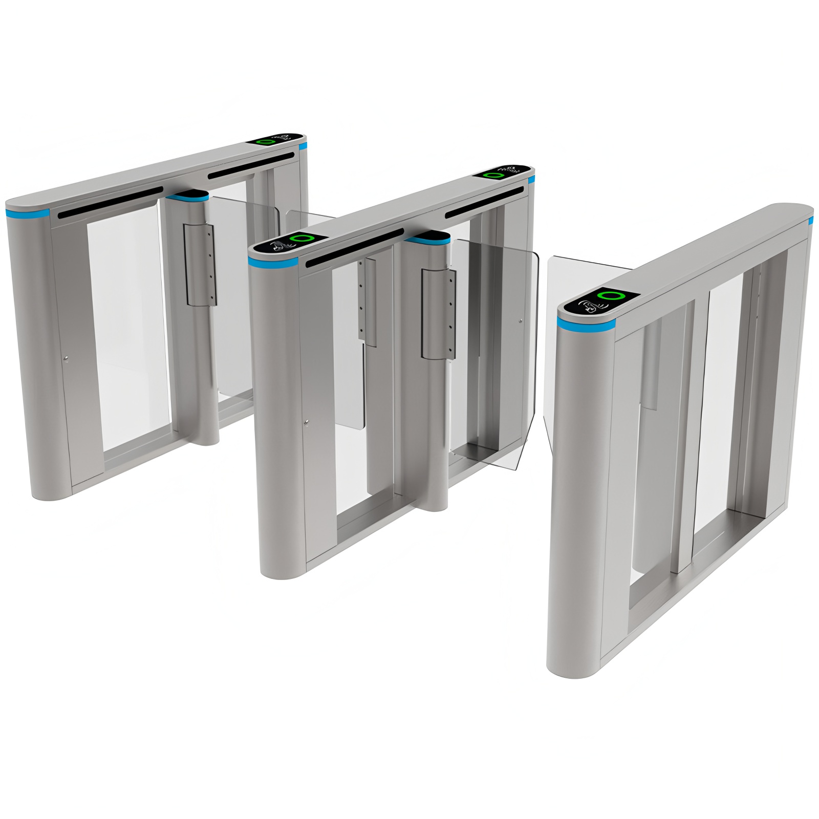 Secure Entry/Exit Speed Lane Turnstile Bi-directional Passage Queue Management Fast Access Control