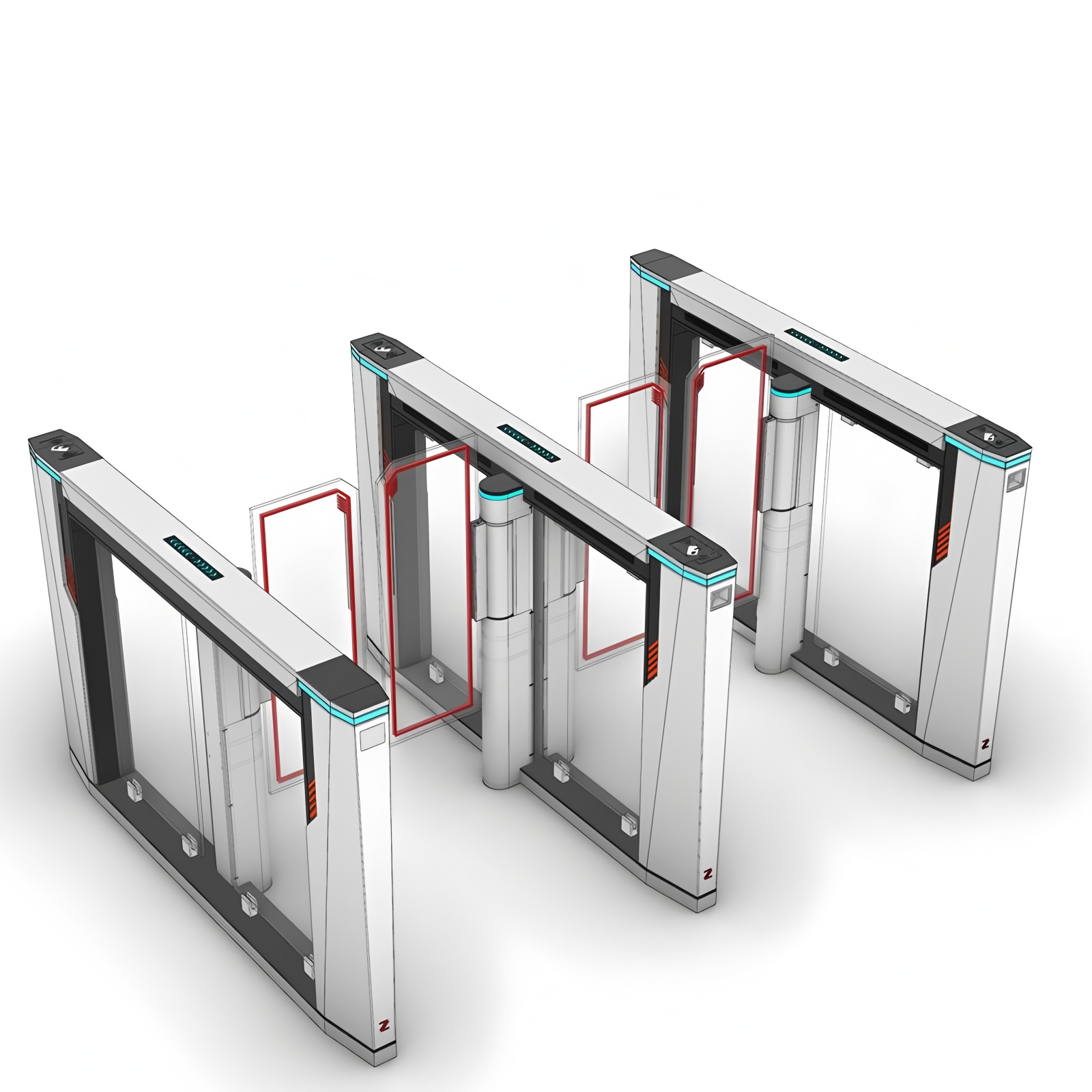 IP65 Acrylic Barrier Speed Lane Gate Turnstile With Face Recognition