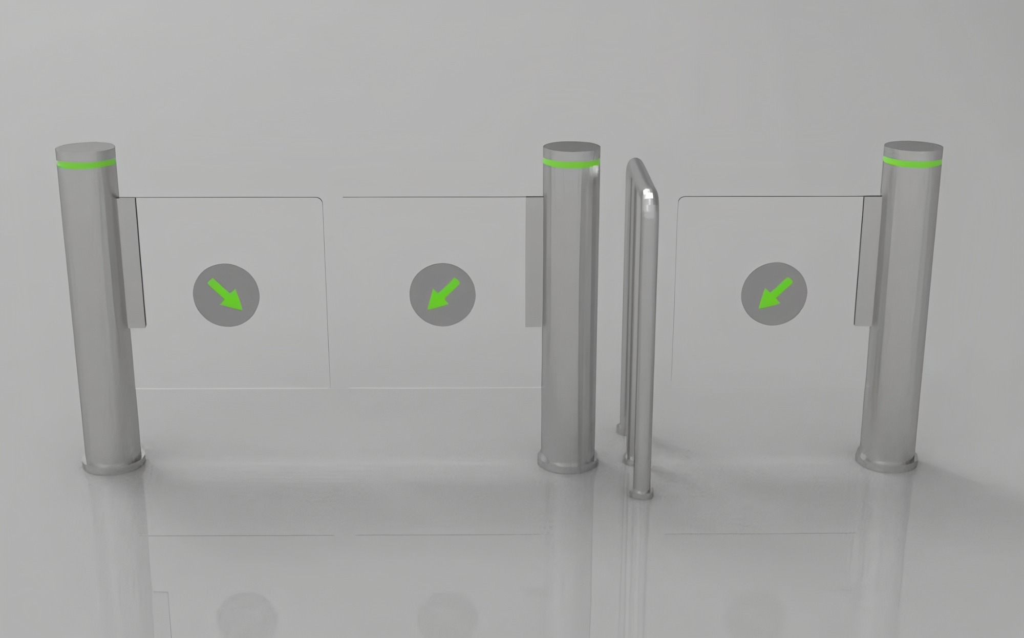 Acrylic 900mm Access Control Speed Gates Office Building Turnstiles OEM