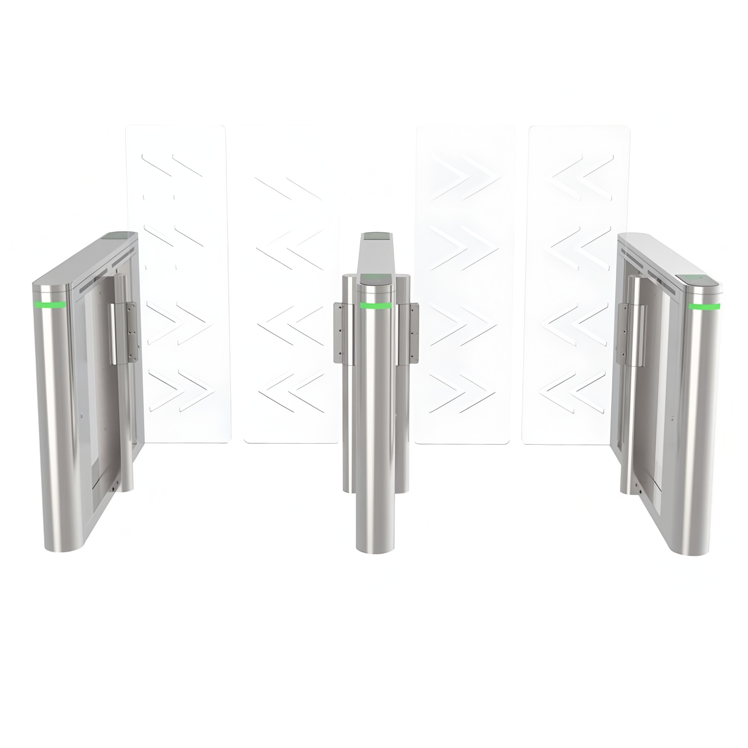 Anti Panic Barcode Scanner Speed Lane Gate Turnstile 150W