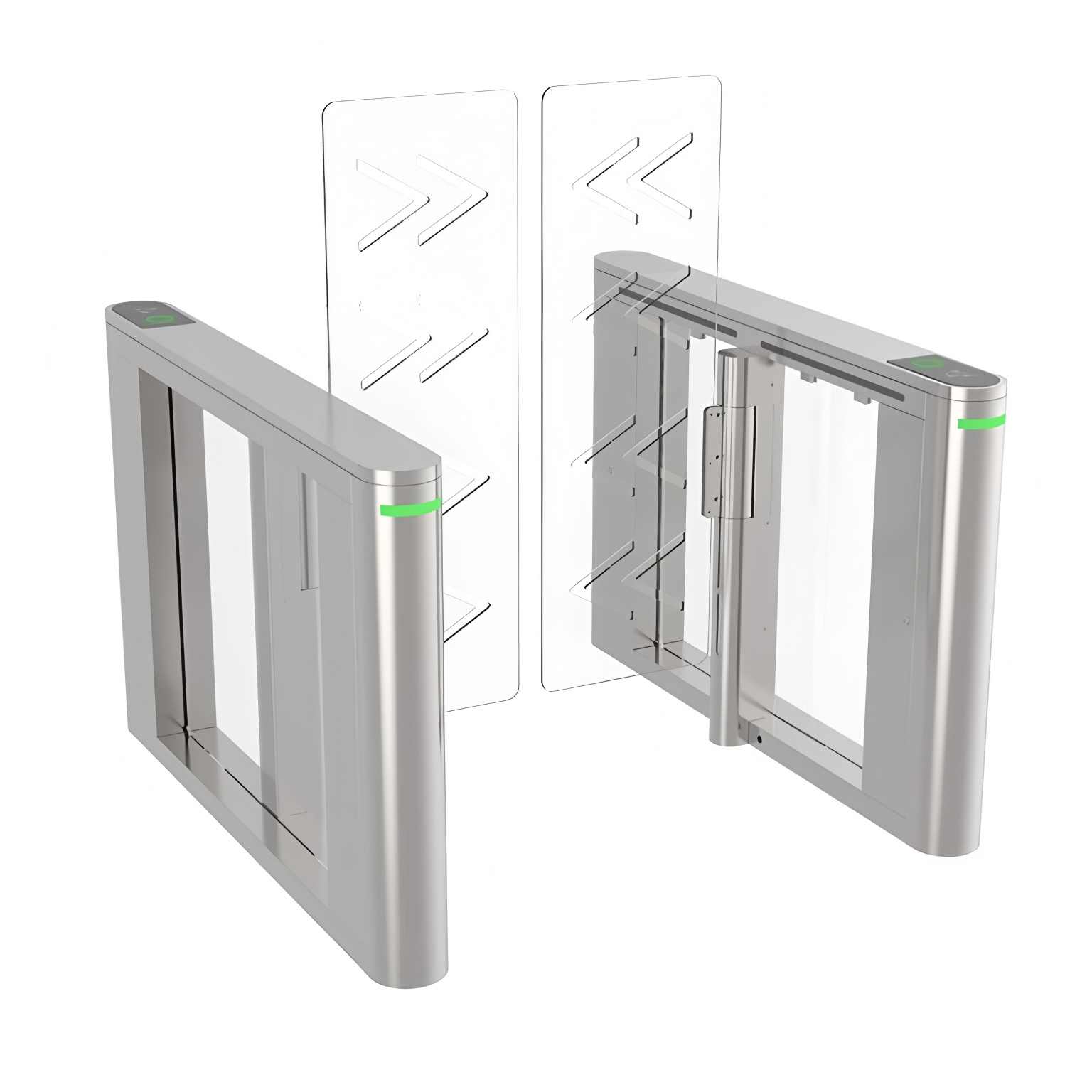 Anti Panic Barcode Scanner Speed Lane Gate Turnstile 150W