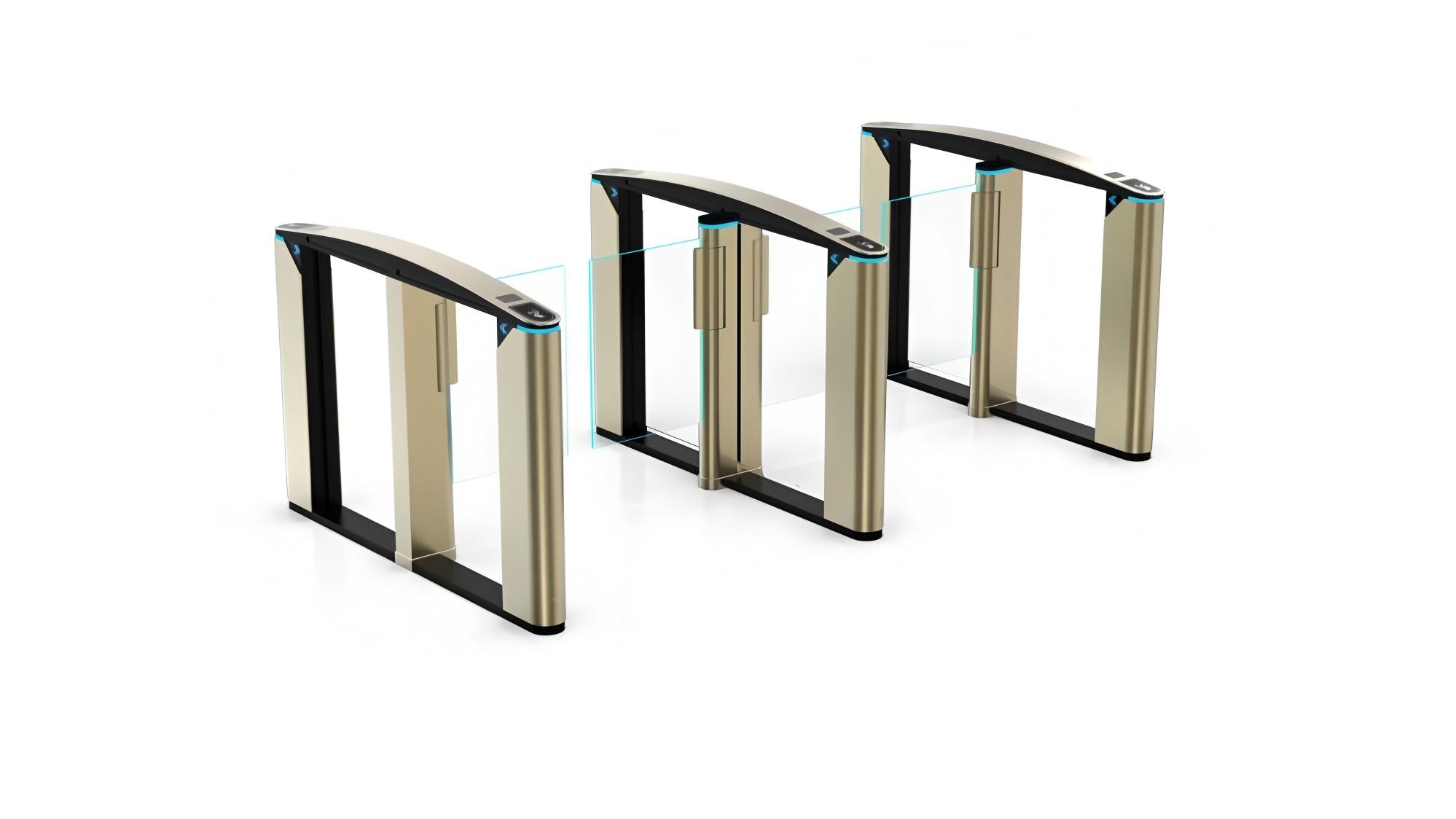 Acrylic Glass Barrier Office Building Speed Lane Gate Turnstiles 1600R/Min