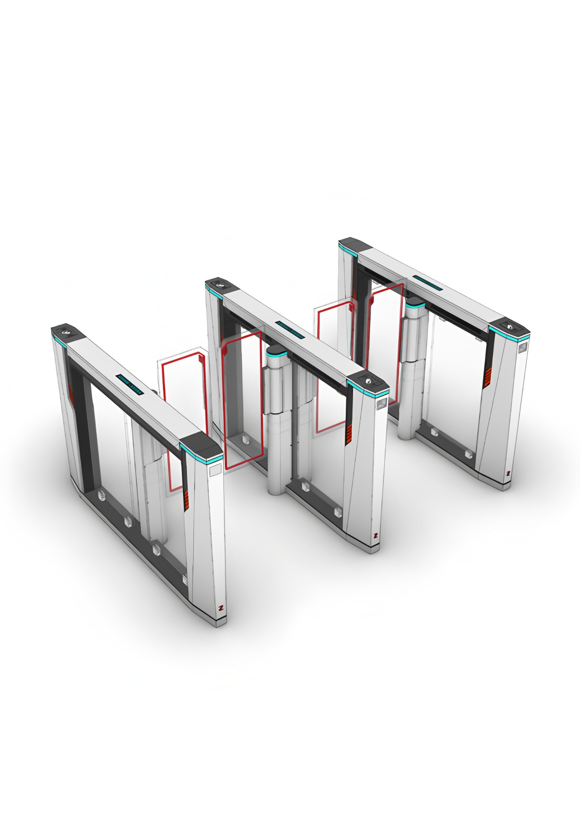 Acrylic Barrier Speed Gate Access Control Gym Turnstile IP65