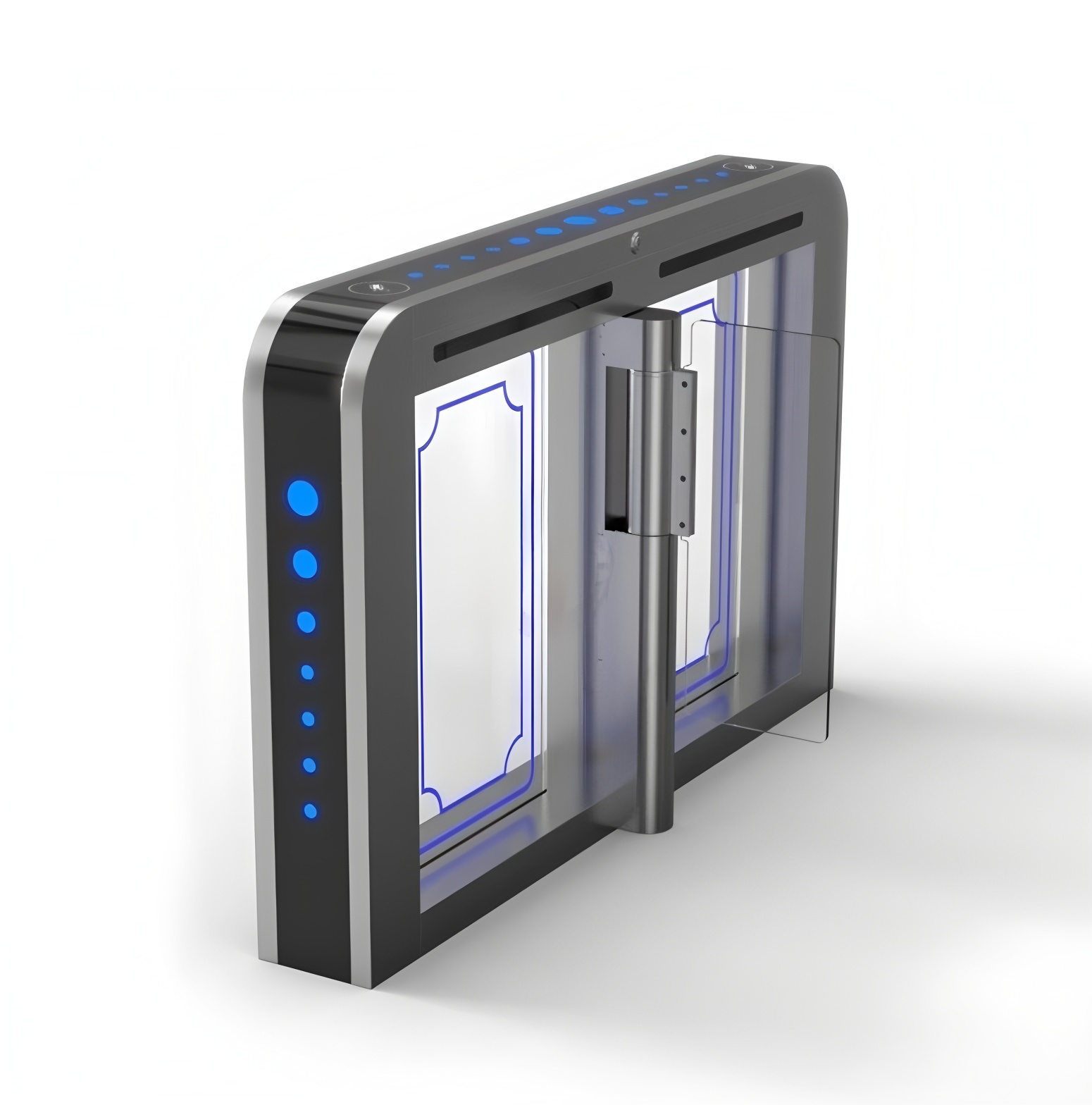 Acrylic Arm Access Control High Speed Security Gates 40-65 Person/Min
