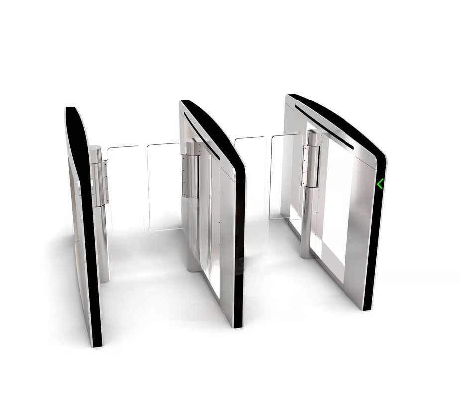 304 Stainless Steel Pedestrian Speed Lane Gate Turnstile 45 People/Minute