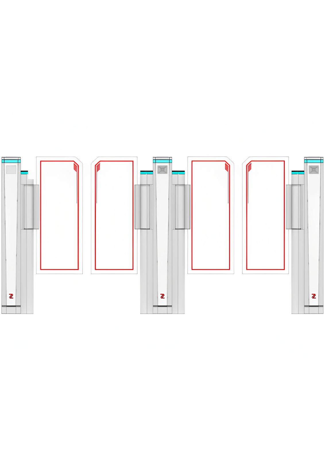 Acrylic Barrier Speed Gate Access Control Gym Turnstile IP65