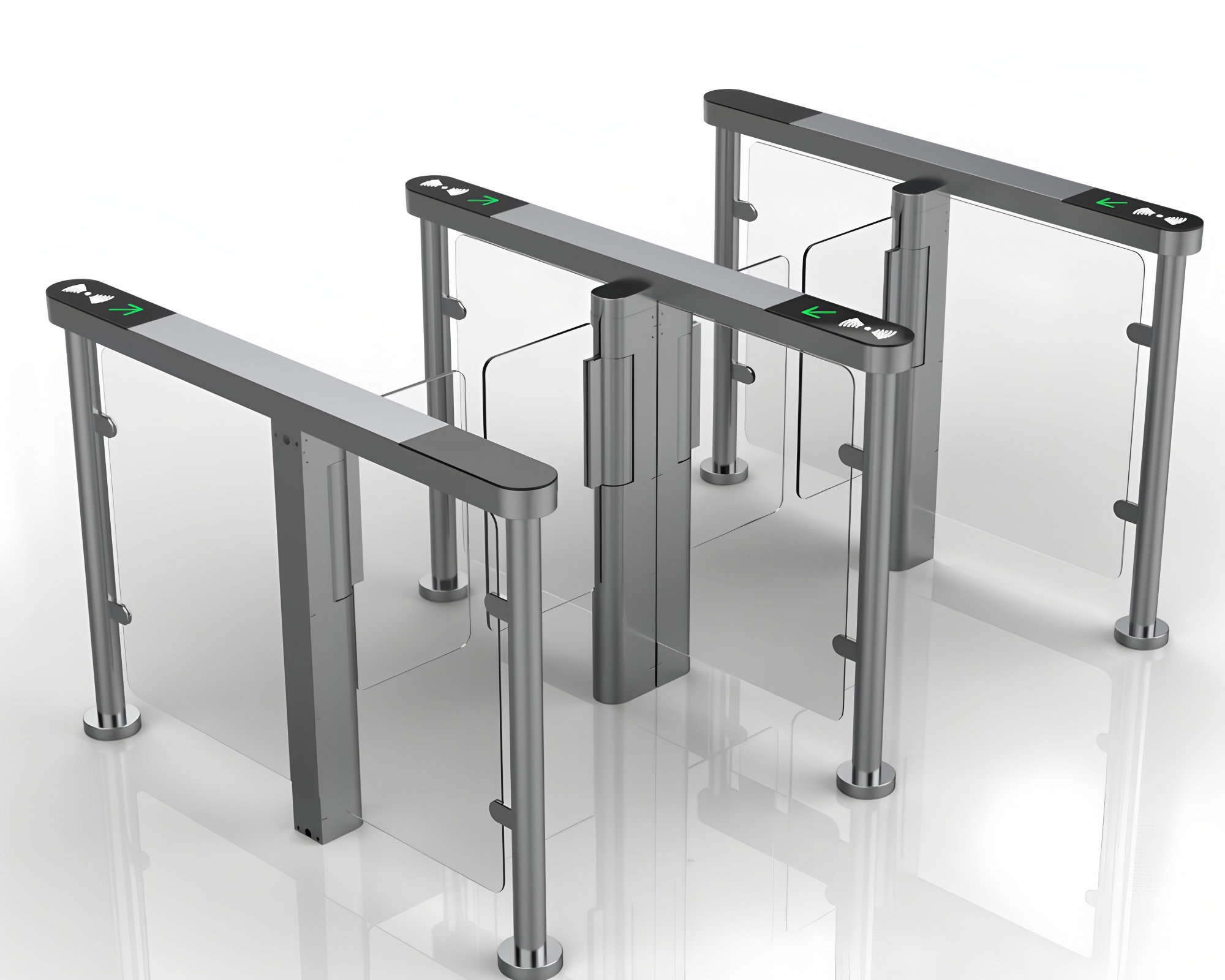 24V DC Safe Entry Speed Lane Gate Turnstile Fingerpint Management