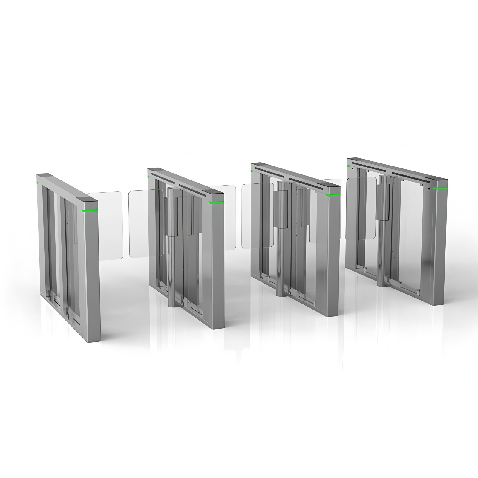 300mm Arm Turnstile Access Control Security Systems High Strength Polycarbonate Speedgates