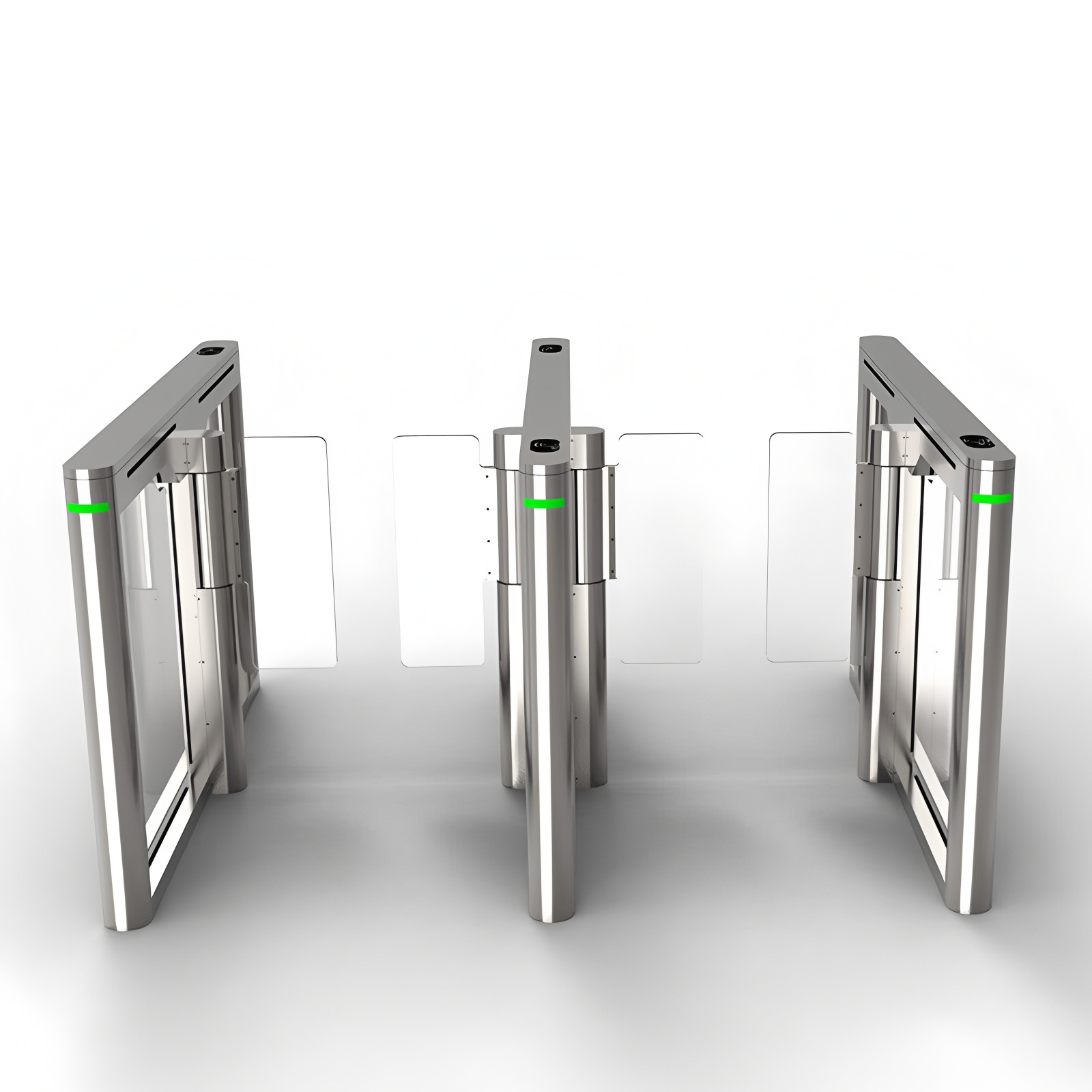 1.5mm 304 stainless steel Turnstile Entrance Security Speed Gates 1600R/Min