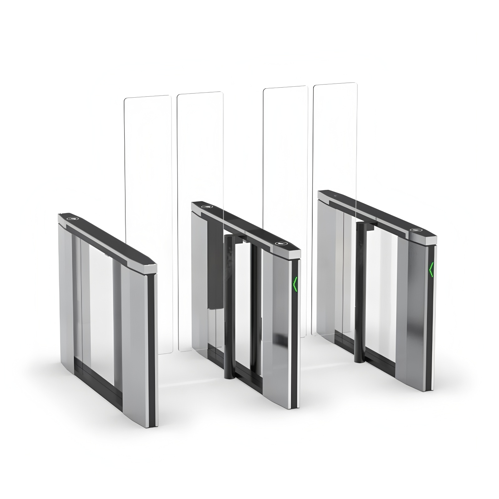 316 Stainless Steel Speedlane Swing Turnstile High Speed Gate Bidirectional