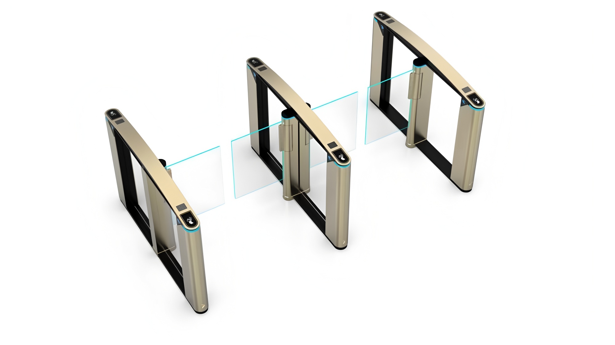 Acrylic Glass Barrier Office Building Speed Lane Gate Turnstiles 1600R/Min