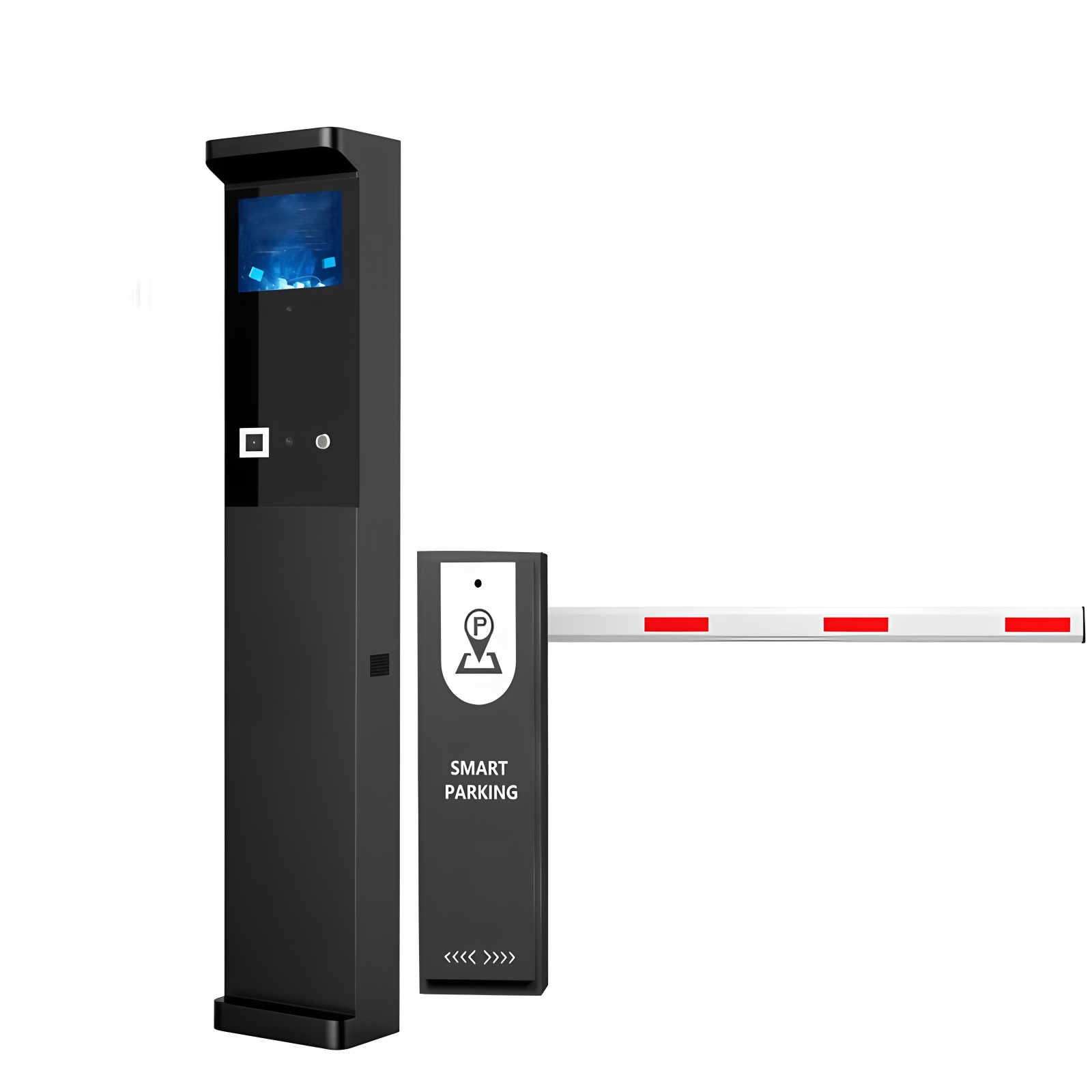 High Efficiency Parking Barrier Gate All-in-One License Plate Card Ticket Management System