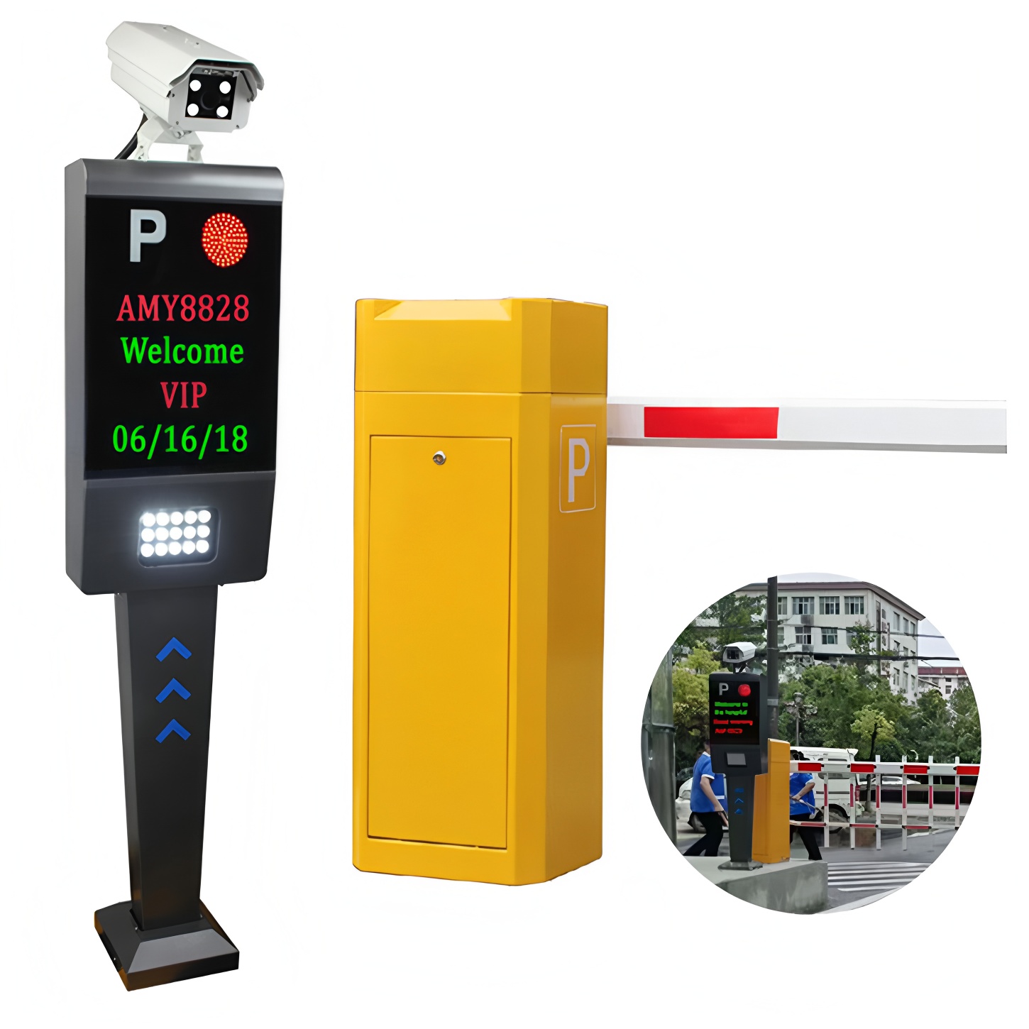 CE Vehicle License Plate Recognition Car Park Access Control System DC12V
