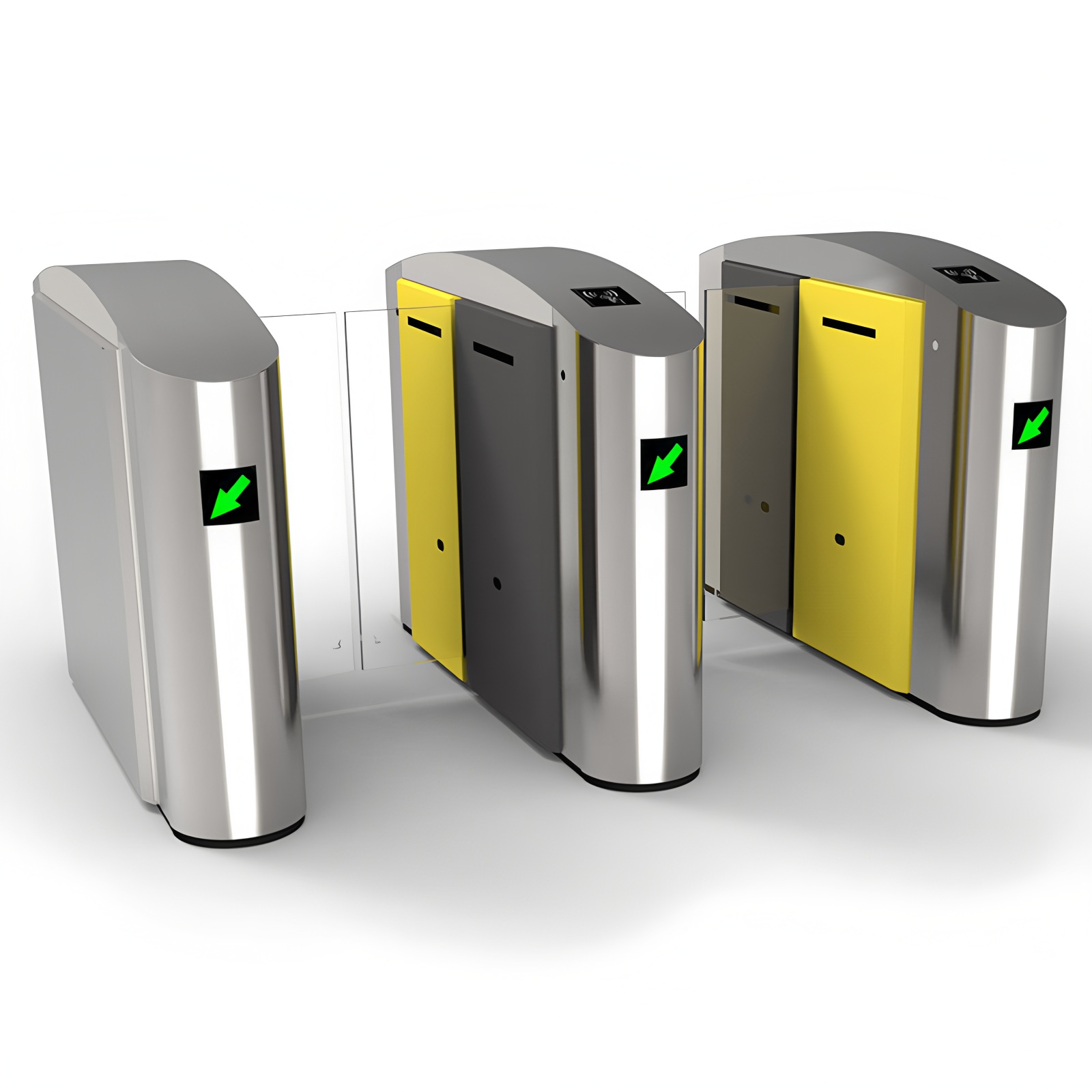 Modern Sliding Turnstile Gates with Anti-collision and DC Brushless Motor