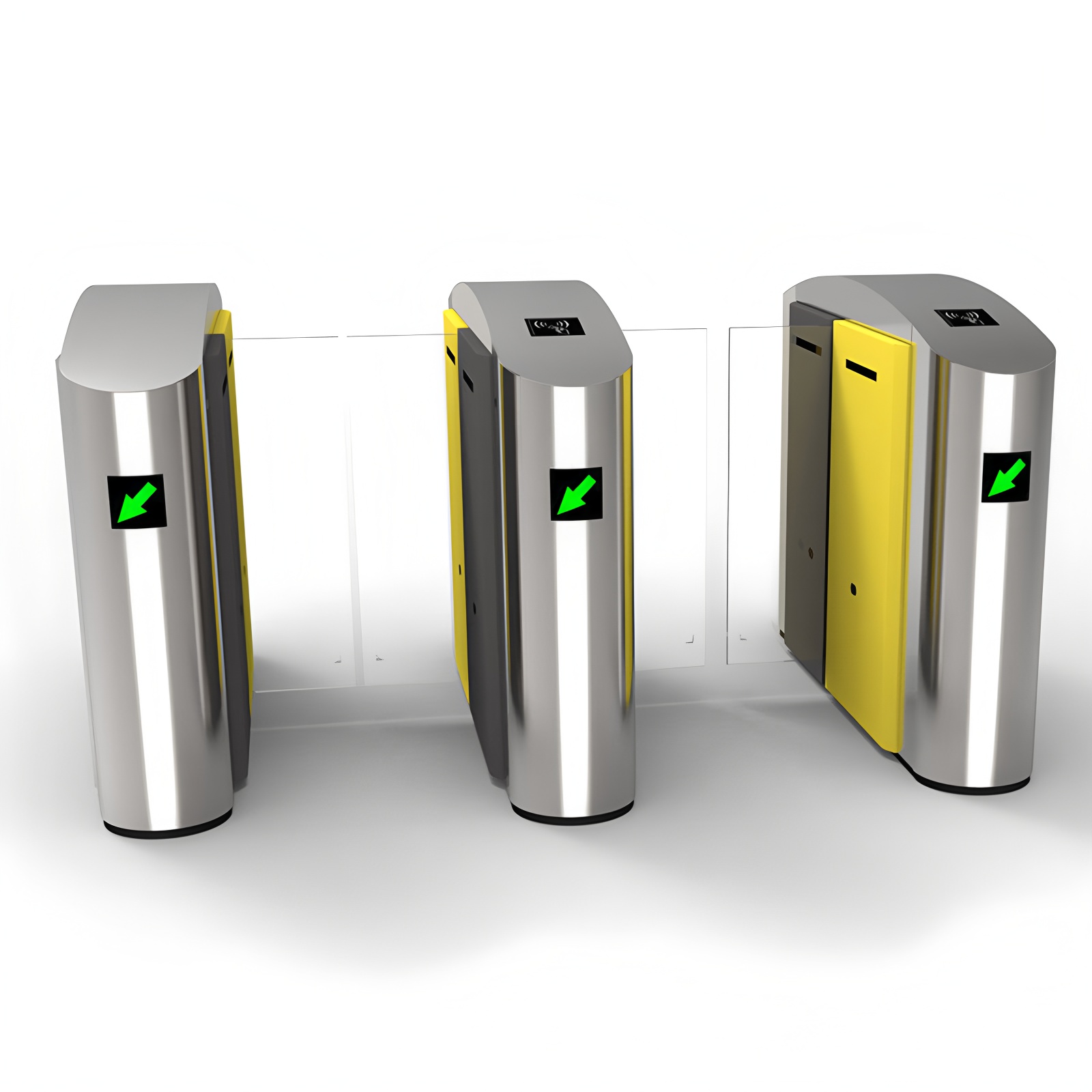 Modern Sliding Turnstile Gates with Anti-collision and DC Brushless Motor
