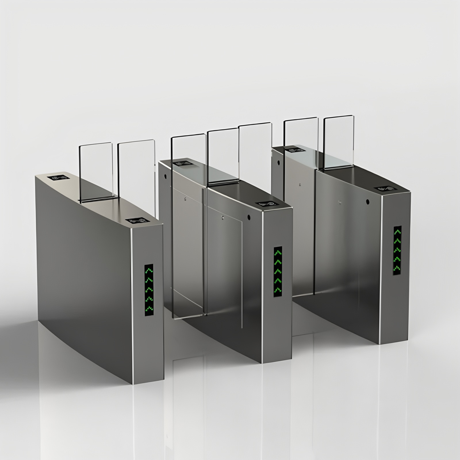Stainless Steel 304 Facial Recognition Sliding Turnstile 100W