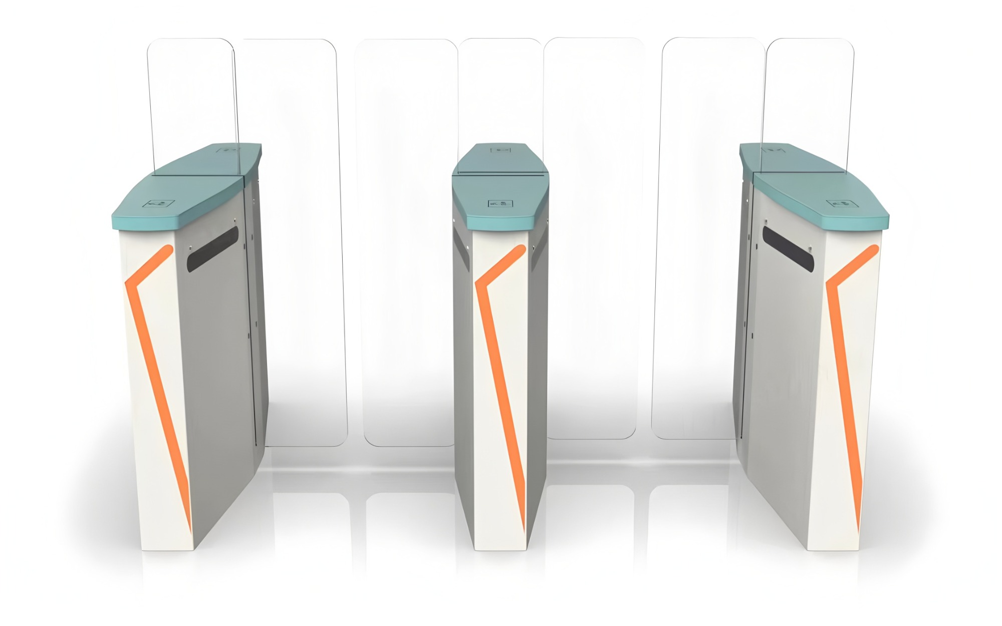Airport Security Sliding Turnstile Electronic Access Control Card Reader Facial Recognition
