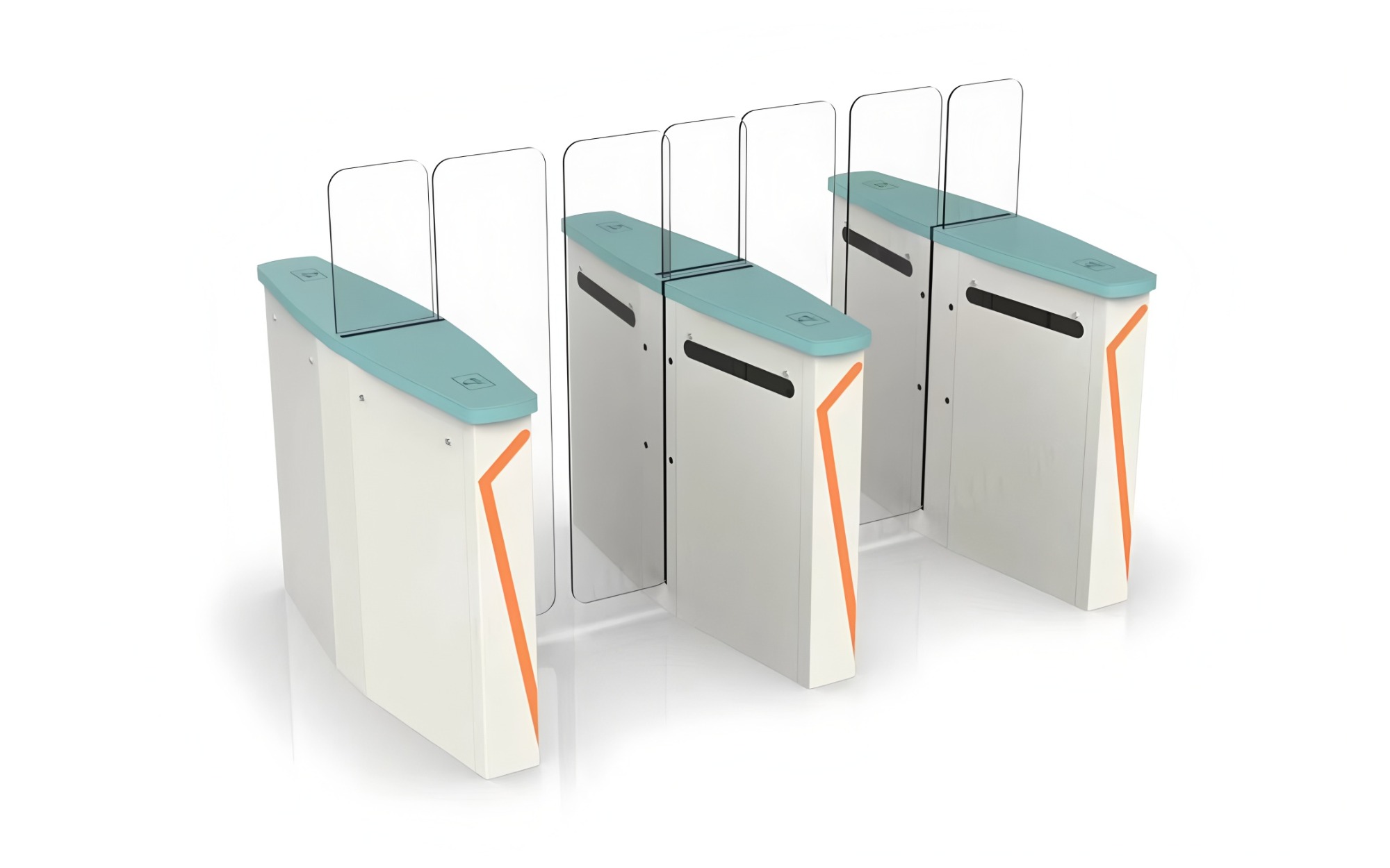 Airport Security Sliding Turnstile Electronic Access Control Card Reader Facial Recognition