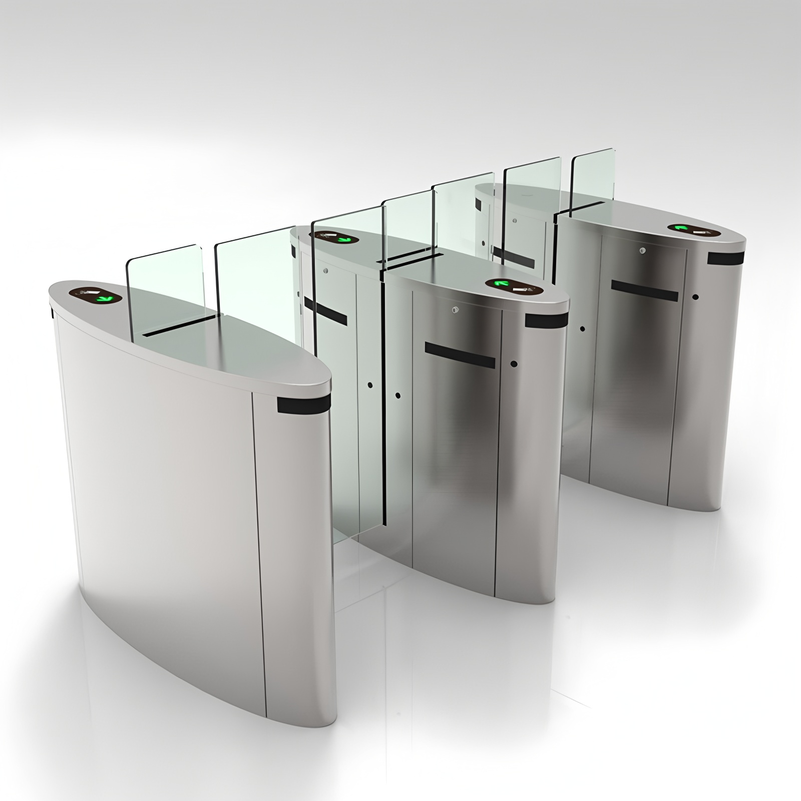 RFID Reader Access Control System Bidirectional Sliding Gate Turnstile IP54
