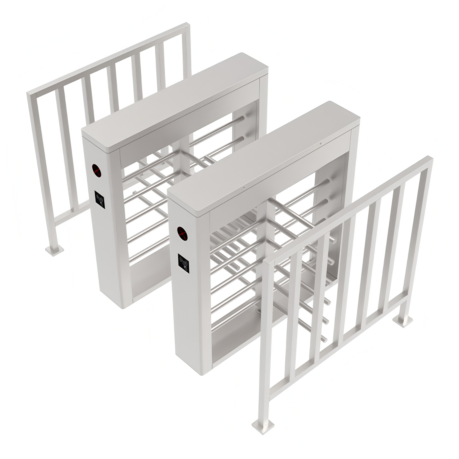 RS485 Half Height Turnstile Entrance Gates IP43 With Pedestrian Access Control System