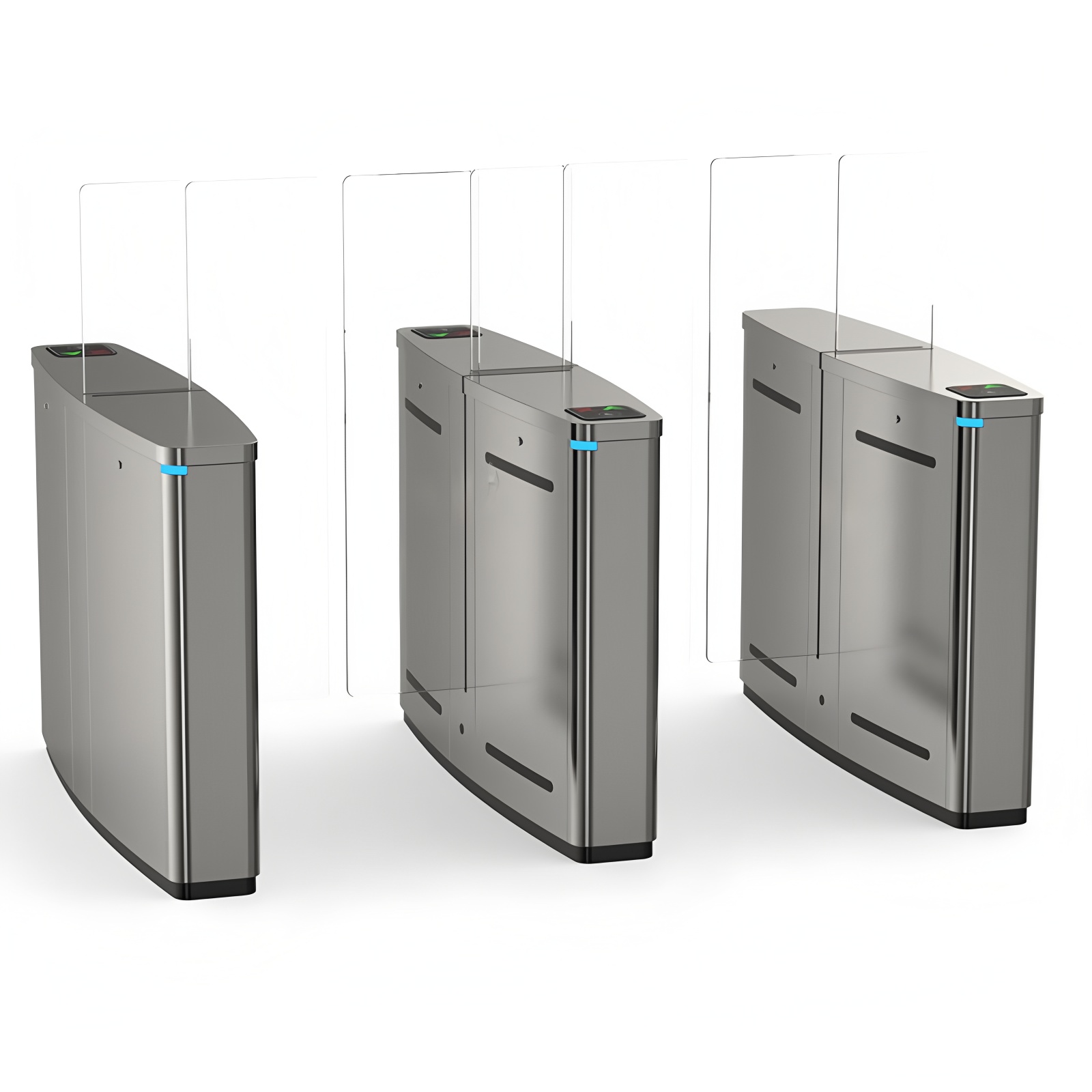 Anti Pinch 304 Stainless Steel Access Control Sliding Gate Turnstile 600mm