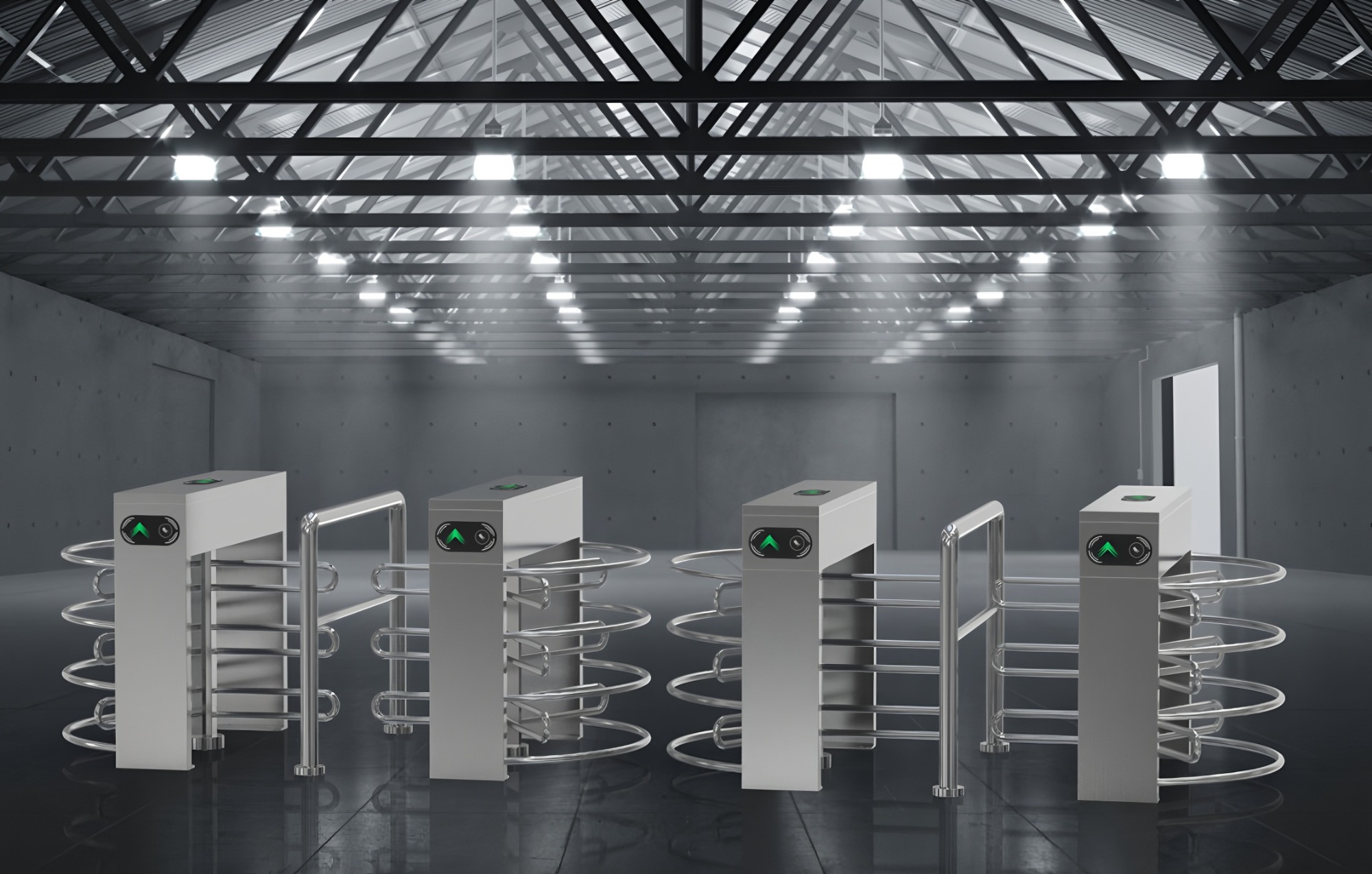 RS485 Interface Half Height Gate Turnstile Security Gates 550mm
