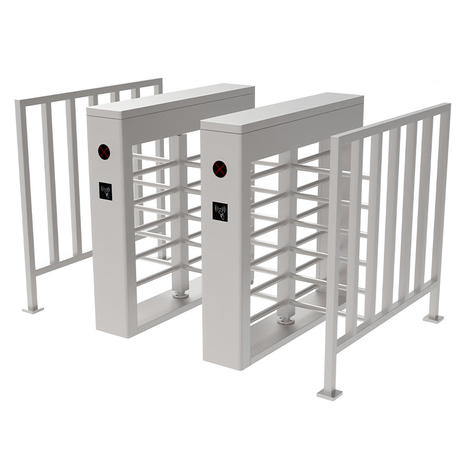 RS485 Half Height Turnstile Entrance Gates IP43 With Pedestrian Access Control System